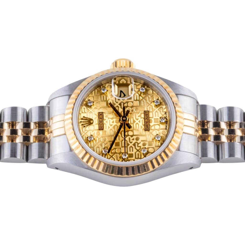 Rolex Lady-Datejust Logo Diamond 69173 1989 (Volledige Set) 12 2E0B7040 1CG 3M Langedyk Vintage Watches