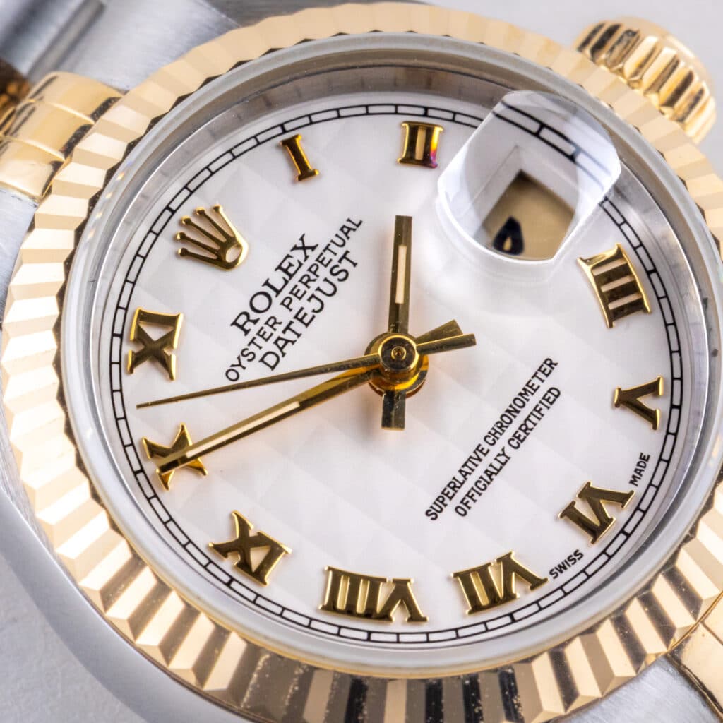 Alternative view of Rolex Lady-Datejust Creme Pyramid 79173 1996 (Vollständiger Satz)