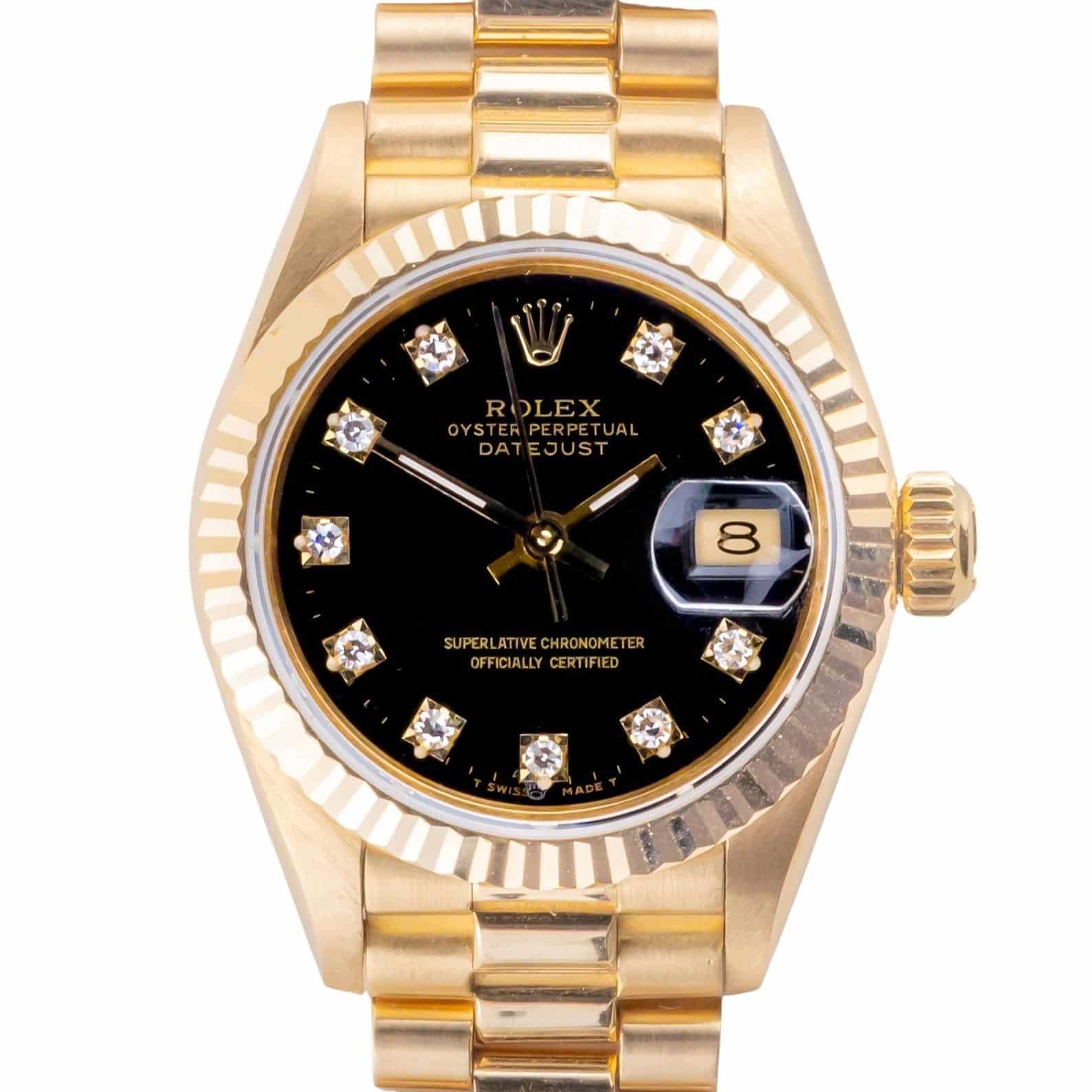 Rolex Lady-Datejust Black Diamond 69178 1986 (Full Set) 3 2E0B7273 1CG 3M