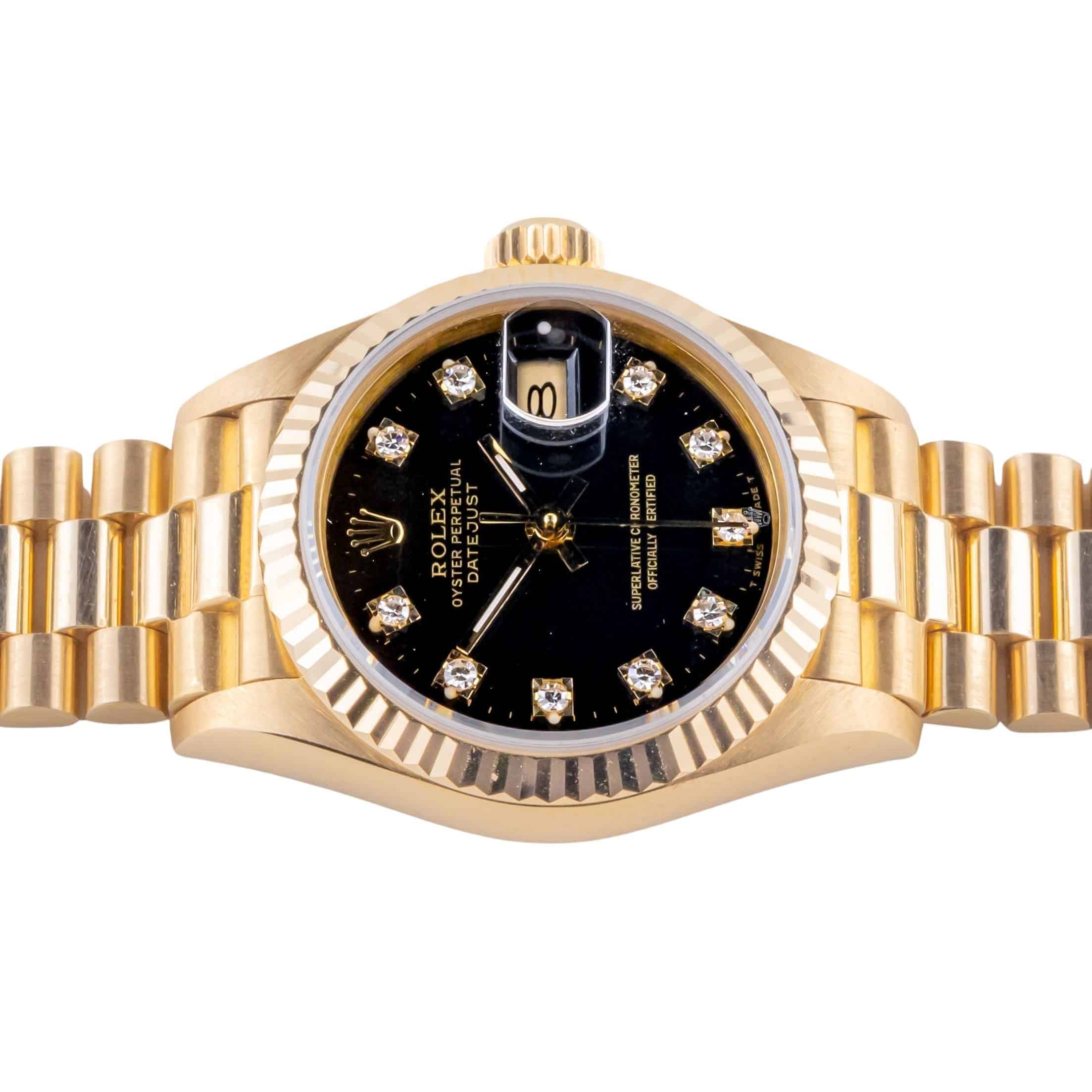 Rolex Lady-Datejust Black Diamond 69178 1986 (Full Set) 5 2E0B7278 1CG 3M