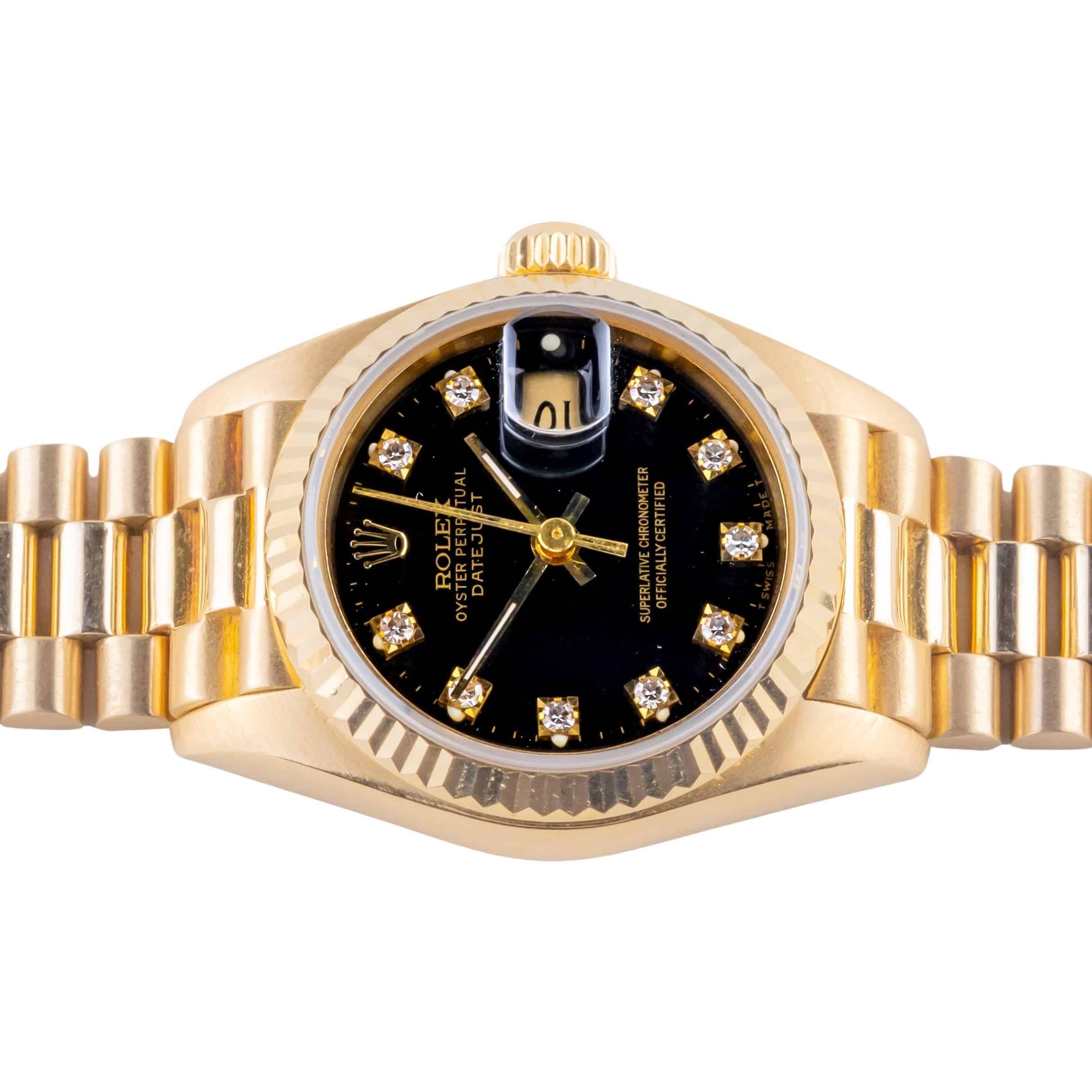 Rolex Lady-Datejust Black Diamond 69178 1989 (Full Set) 5 2E0B7289 1CG 3M