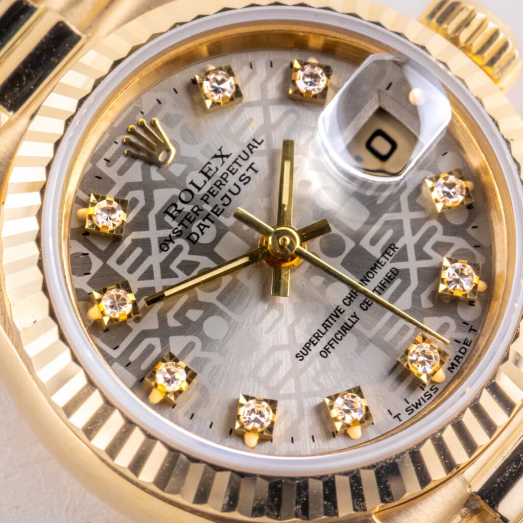 Alternative view of Rolex Lady-Datejust Grey Diamond 69178 1988 (Volledige Set)