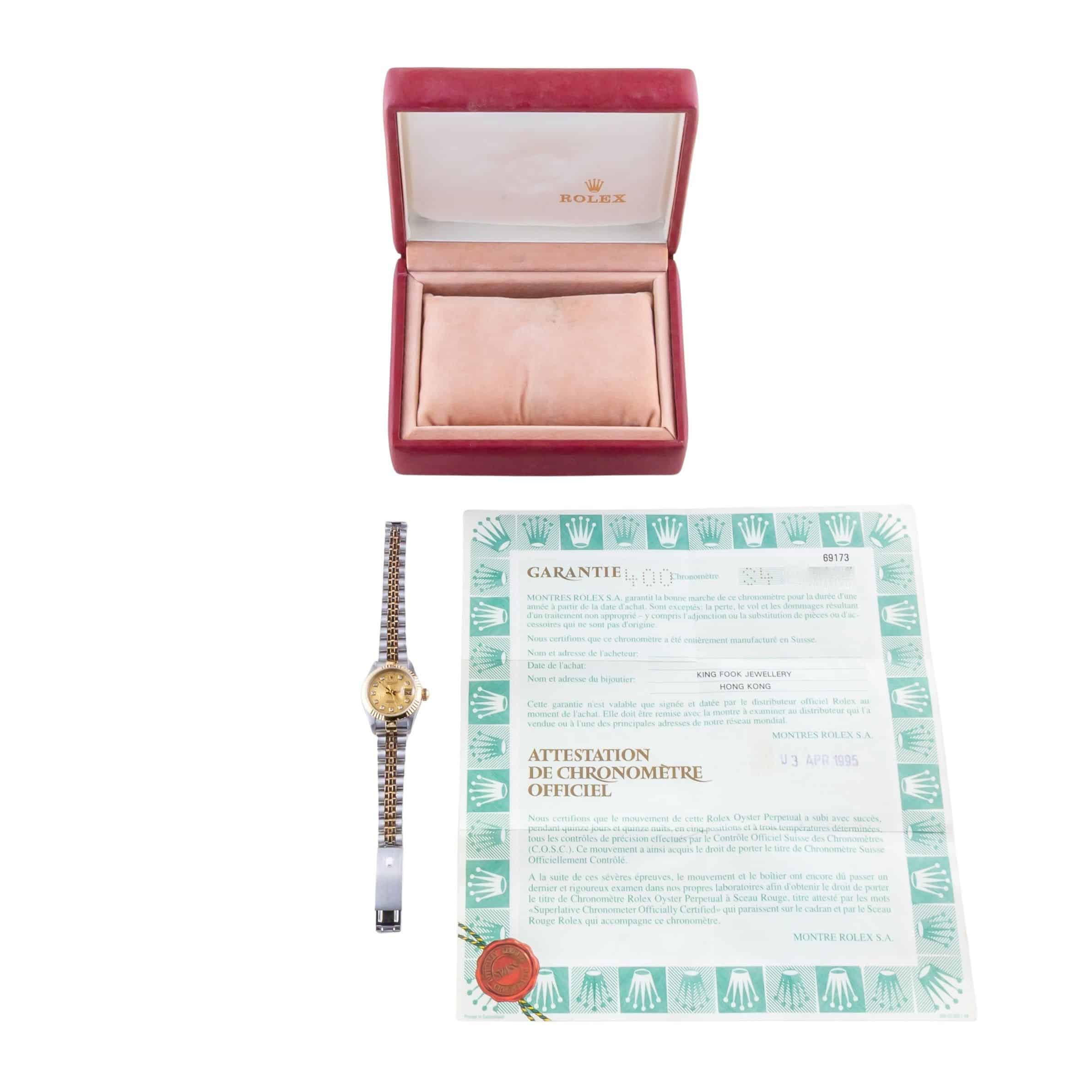 Rolex Lady-Datejust Logo Diamond 69173 1993 (Full Set) 8 2E0B7358 1CG 3M