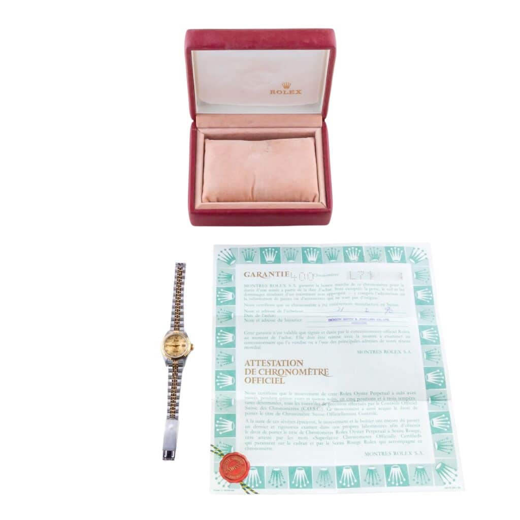 Rolex Lady-Datejust Logo Diamond 69173 1989 (Volledige Set) 15 2E0B7361 1CG 3M Langedyk Vintage Watches