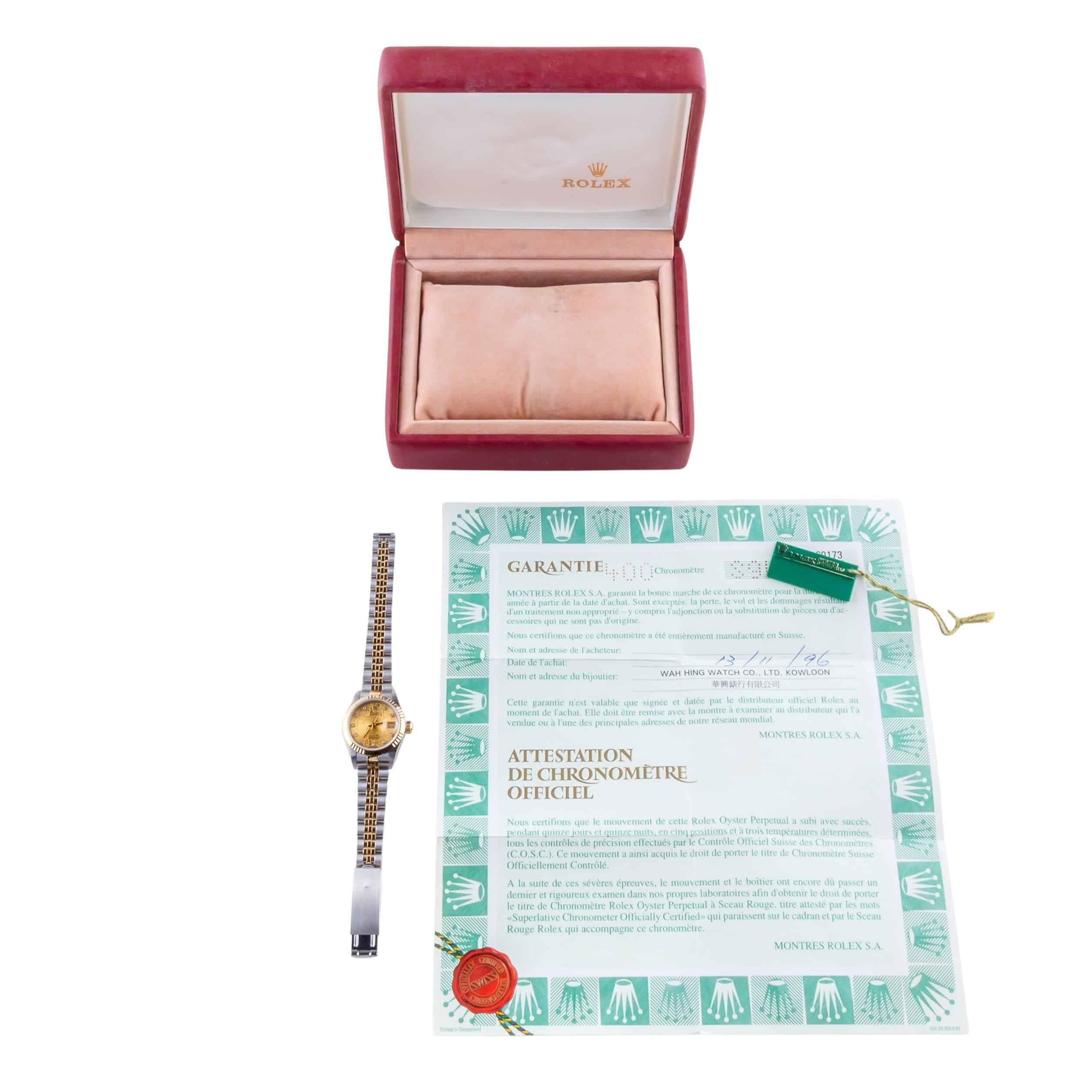 Rolex Lady-Datejust Logo Diamond 69173 1994 (Full Set) 8 2E0B7368 1CG 3M