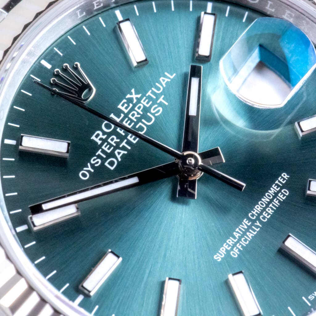 Alternative view of NEW Rolex Datejust Mint Green 126234 2025 (Vollständiger Satz)