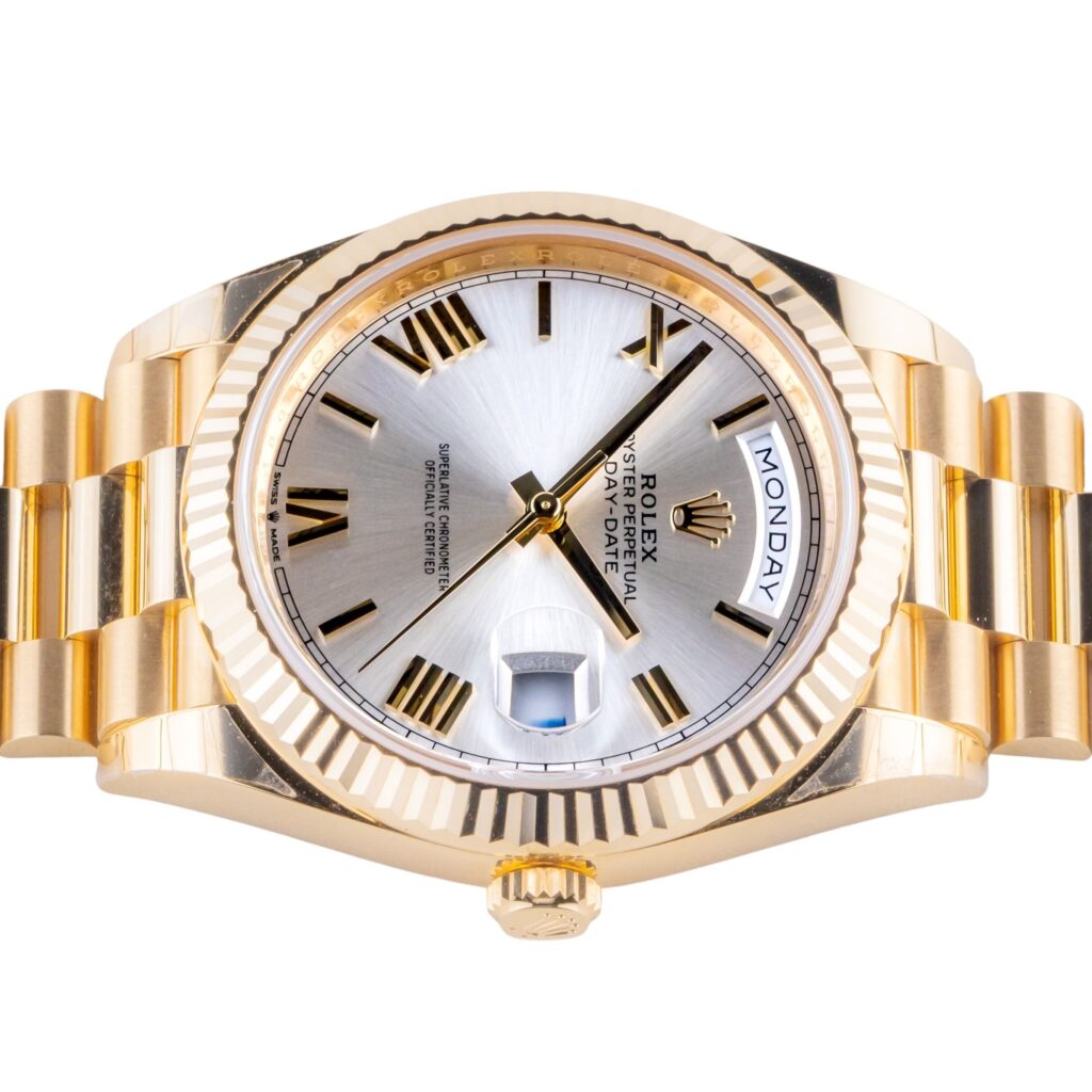 NEW Rolex Day-Date 40 Silver 228238 2026 (Vollständiger Satz) 13 2E0B7744 1CG 3M Langedyk Vintage Watches