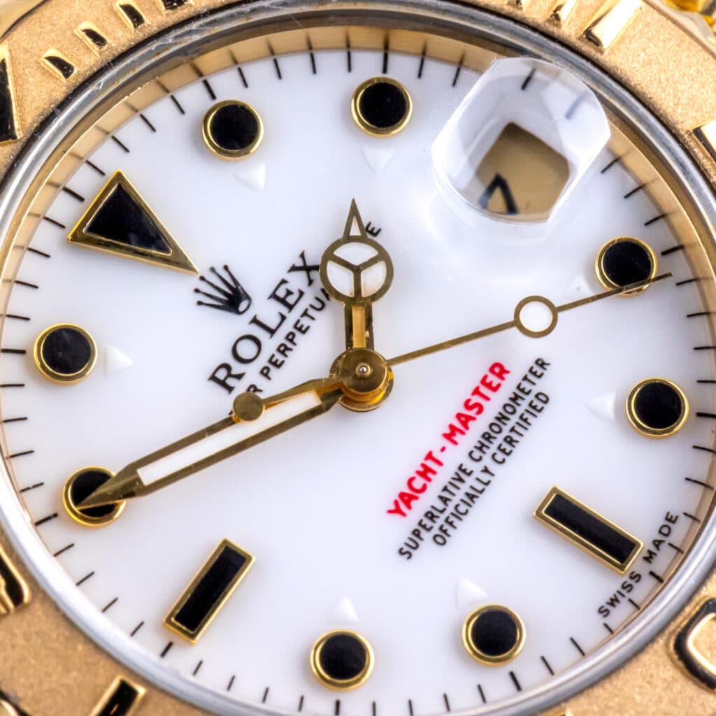 Alternative view of Rolex Oyster Perpetual Yacht Master White 68628 1995 (Vollständiger Satz)