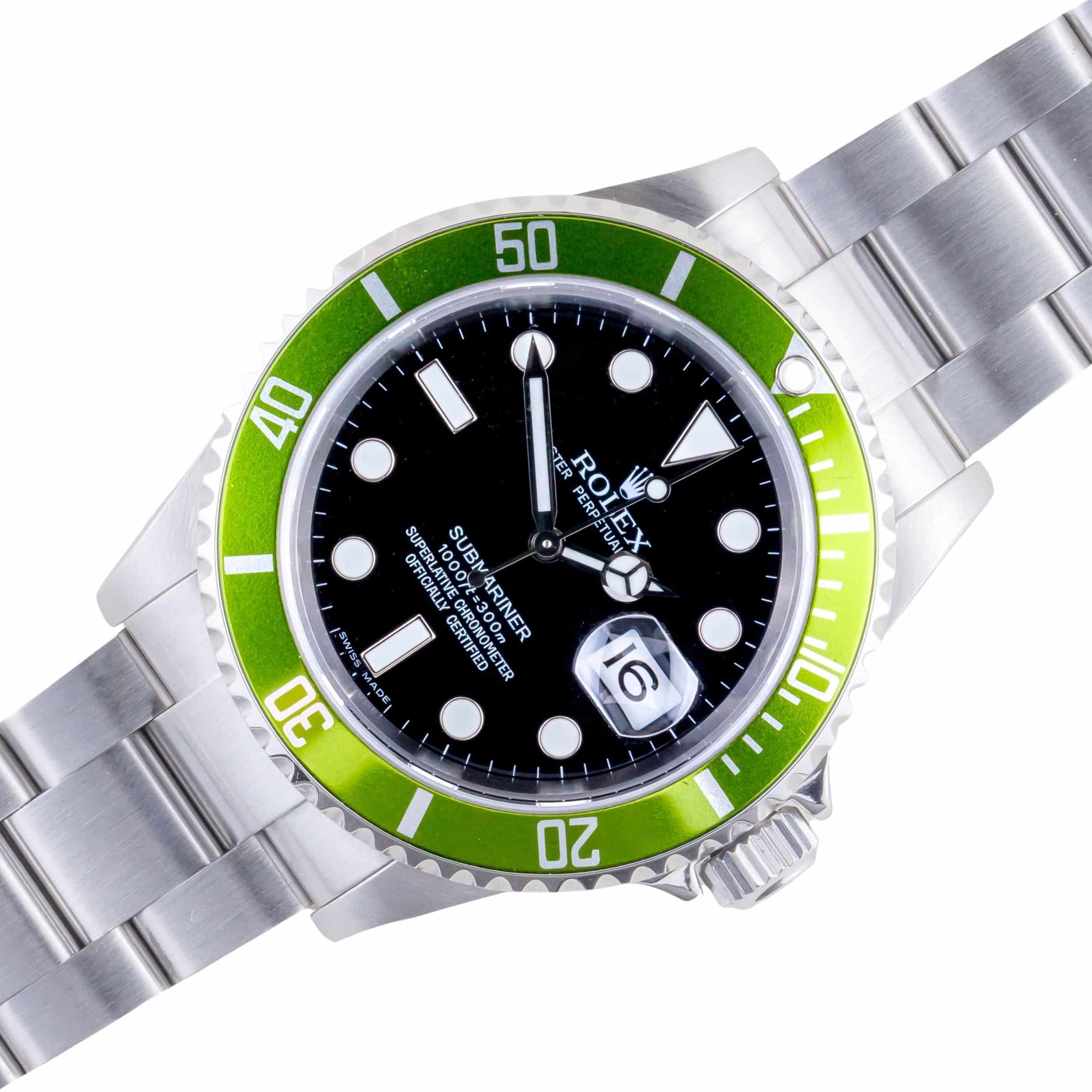 Rolex Submariner "Kermit" 16610LV 2007 (Full Set) 1 rolex-submariner-16610lv-4
