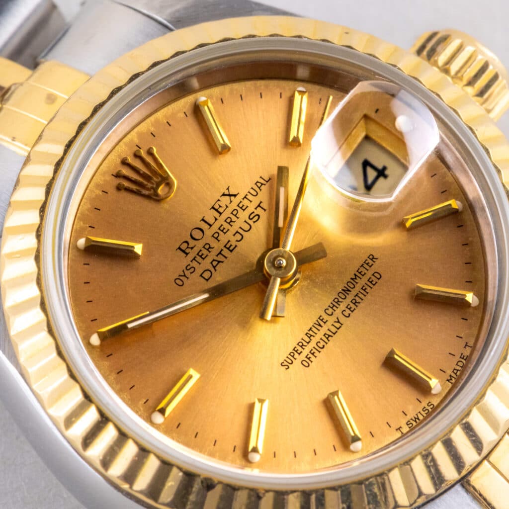 Alternative view of Rolex Lady-Datejust Champagne 69173 1990 (Vollständiger Satz)