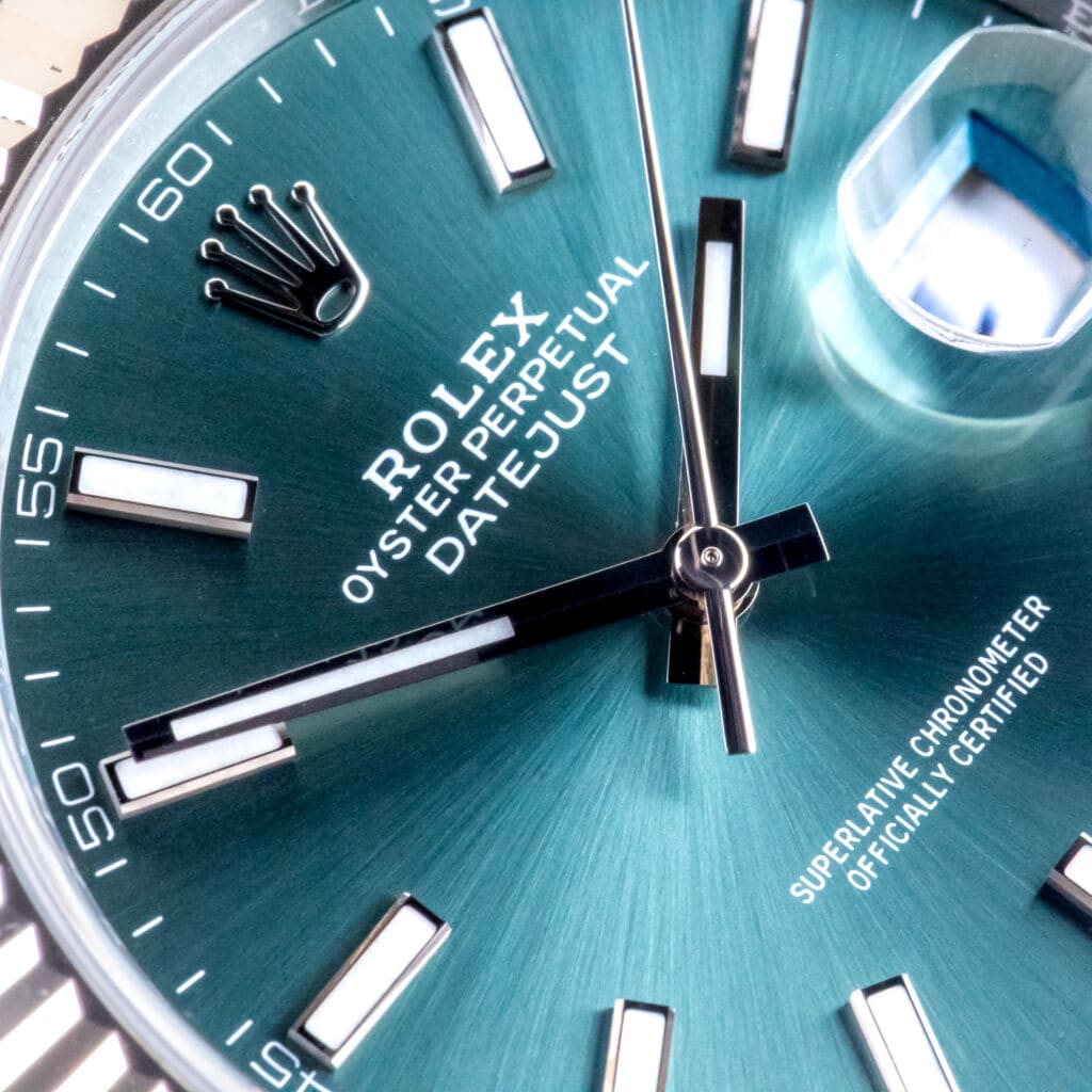 Alternative view of Rolex Datejust 41 Mint Green 126334 2025 (Vollständiger Satz)