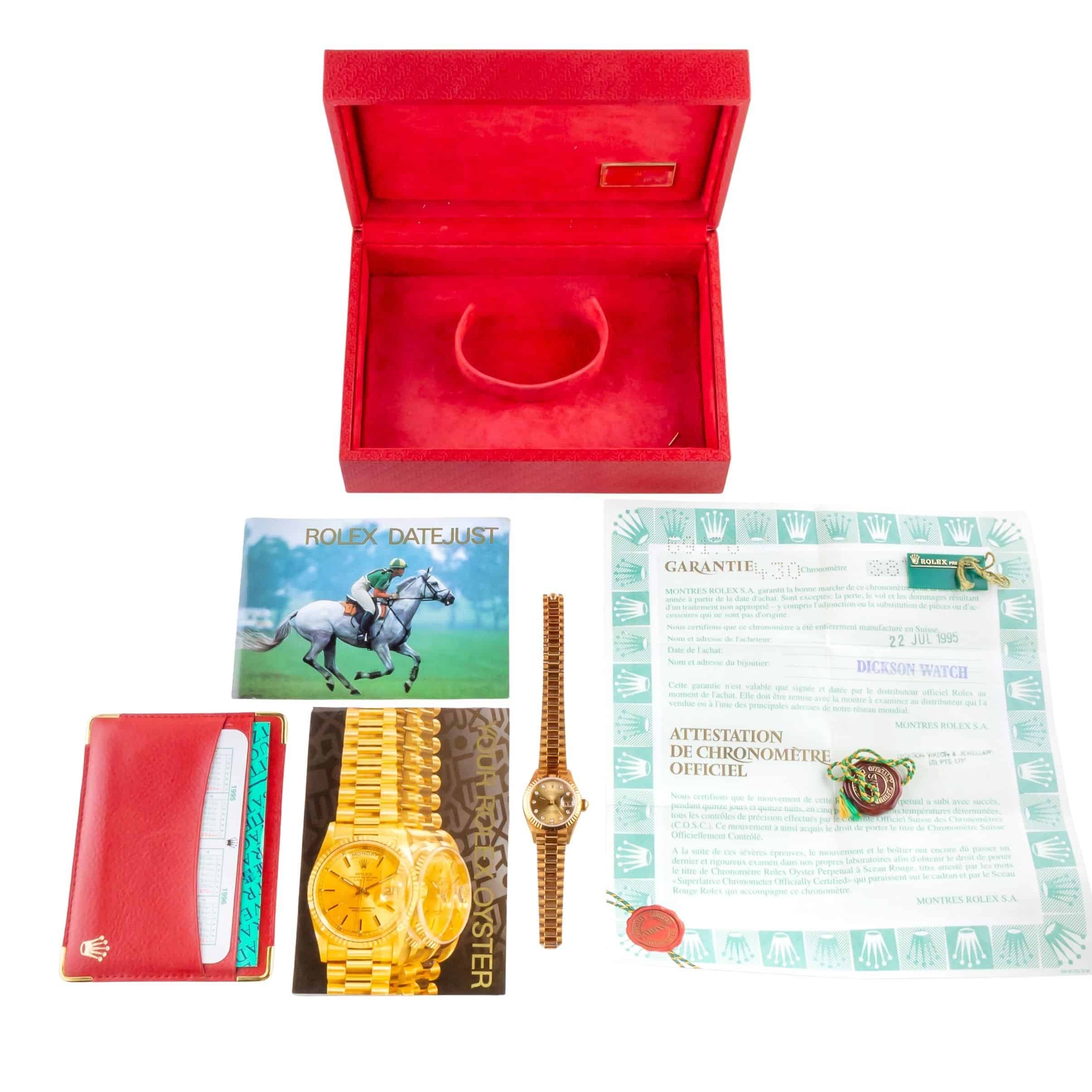 Rolex Lady-Datejust Champagne Diamond 69178 1993 (Full Set) 8 2E0B8283 1CG 3M