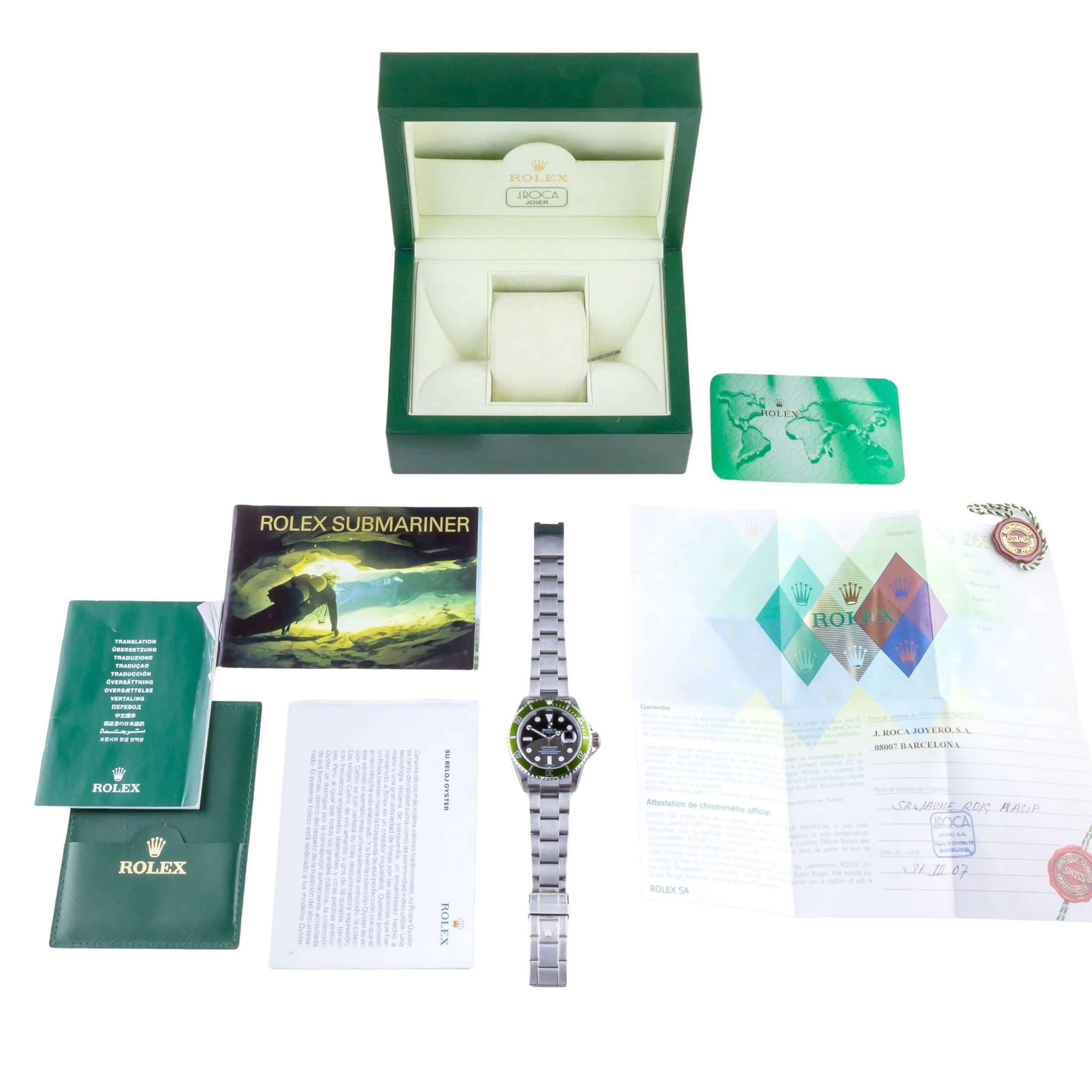 Rolex Submariner "Kermit" 16610LV 2007 (Full Set) 8 2E0B8286 1CG 3M