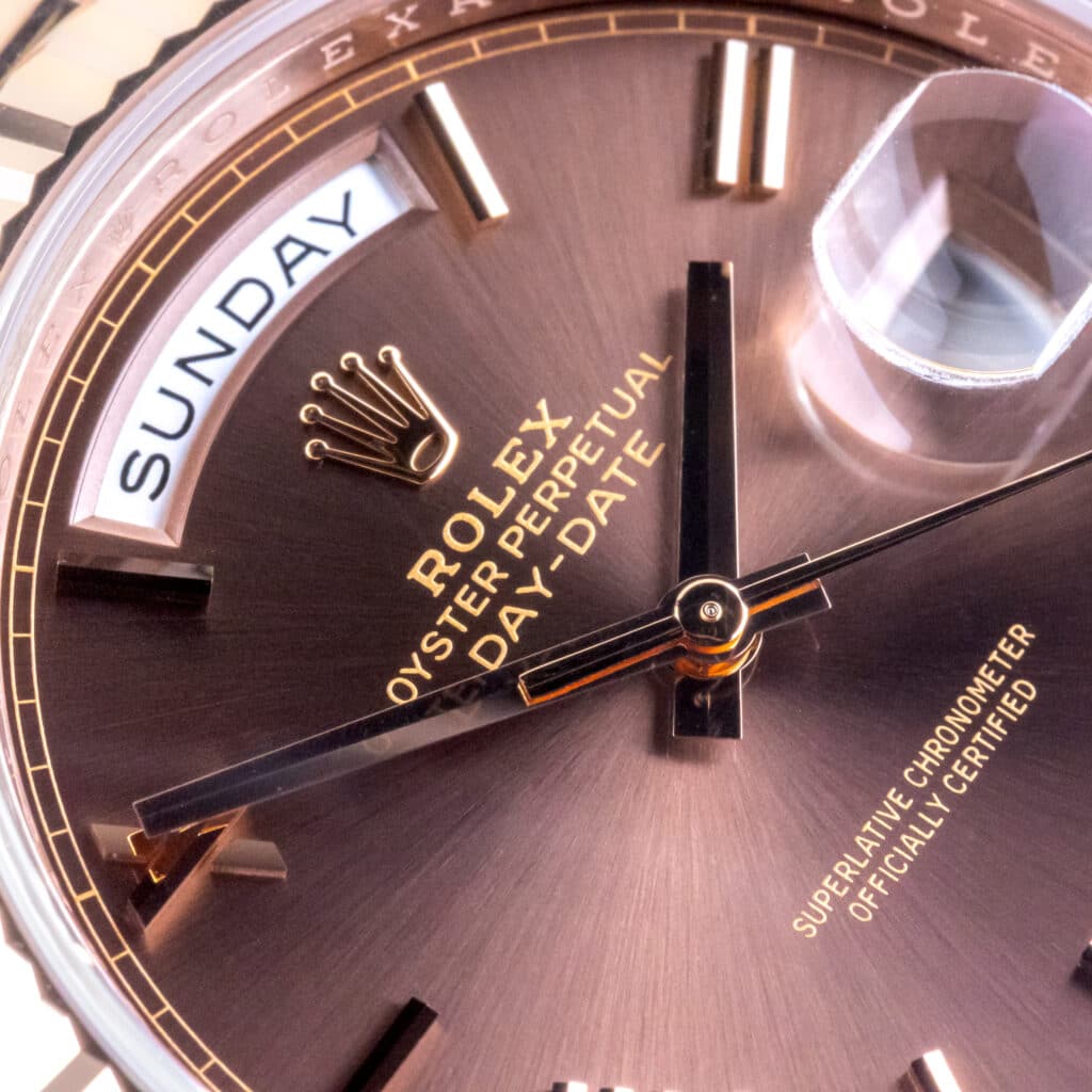 Alternative view of NEW Rolex Day-Date Choco Roman 228235 2026 (Volledige Set)