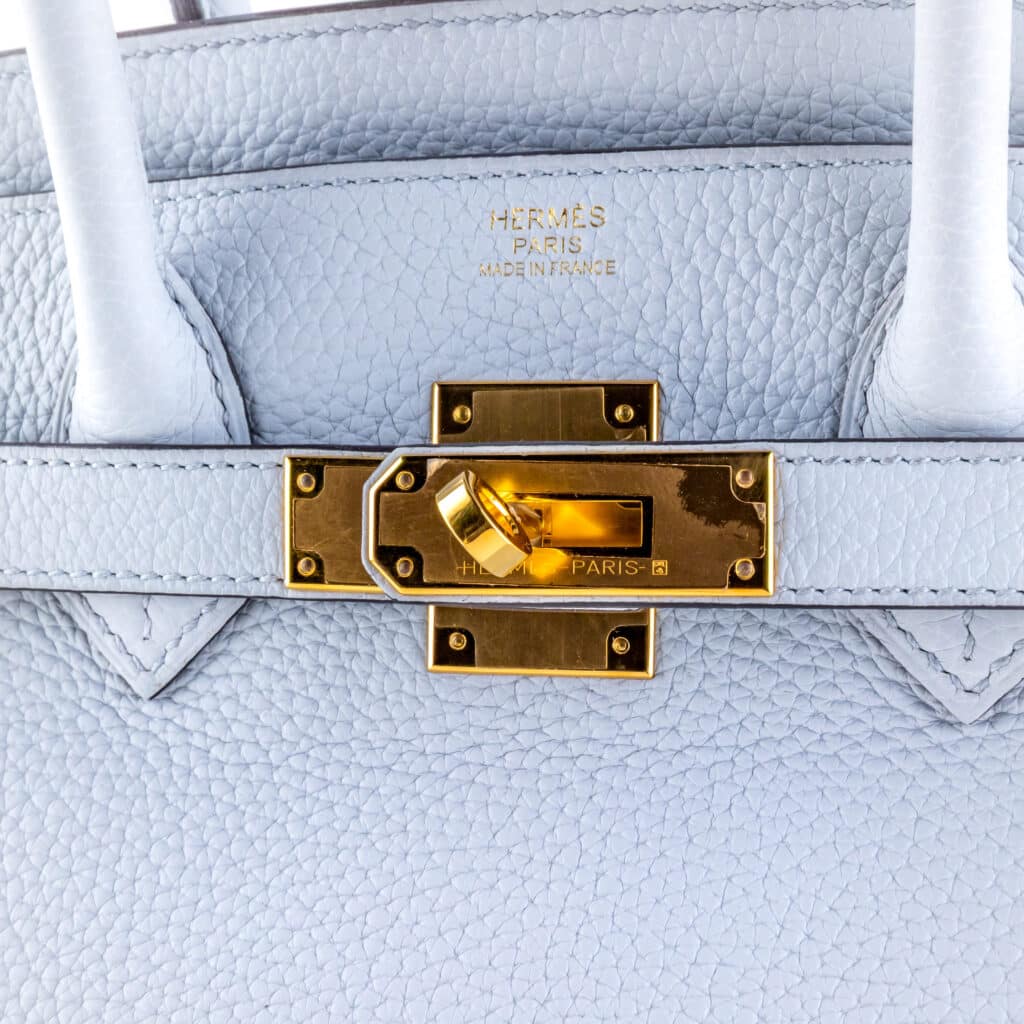 Alternative view of Hermes Birkin 30 Blue Pale 2022 (Full Set)