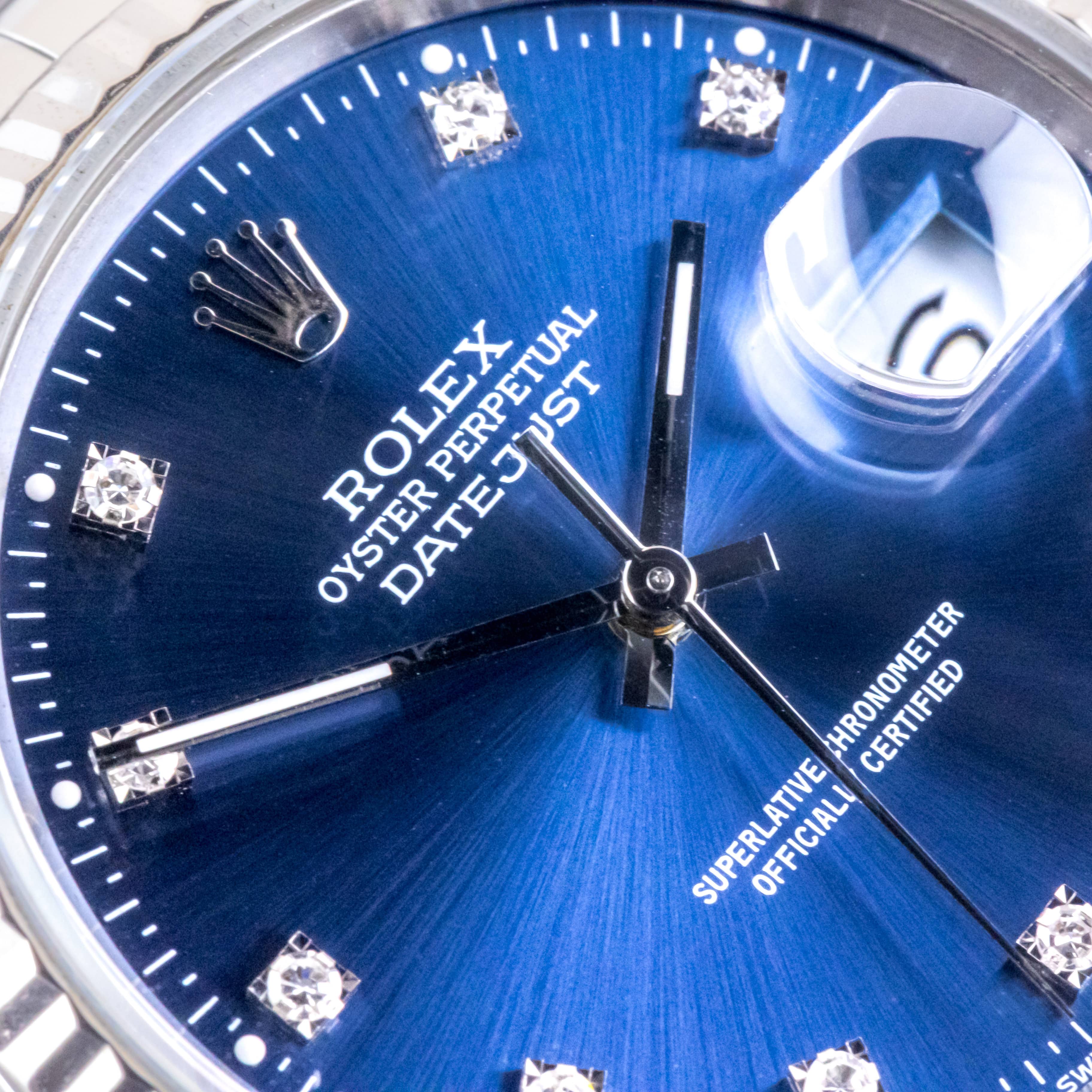 Rolex Oyster Perpetual Datejust Blue 16234 1997 (Vollständiger Satz) 2 Rolex Oyster Perpetual Datejust Blue 16234 1997 (Vollständiger Satz) – Bild 2