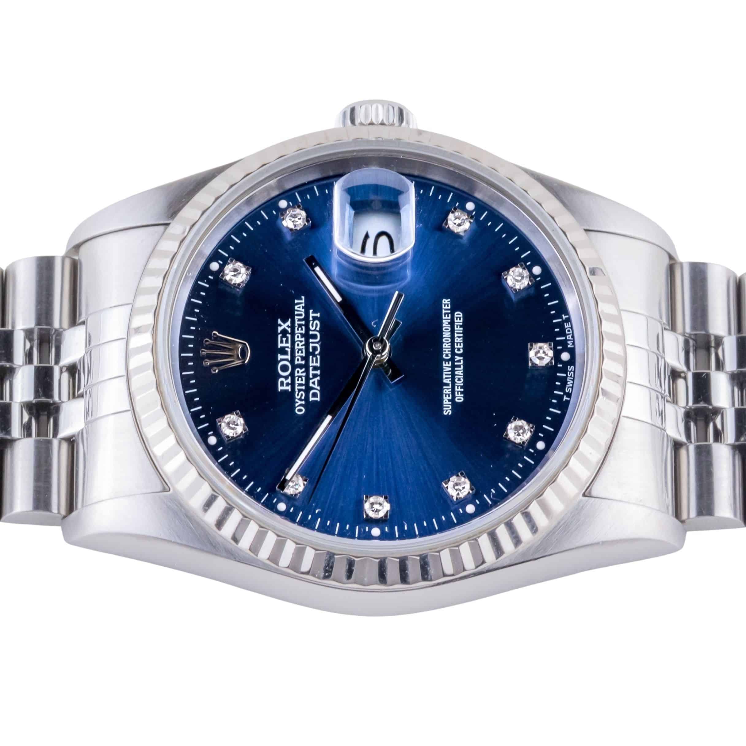 Rolex Oyster Perpetual Datejust Blue 16234 1997 (Vollständiger Satz) 5 Rolex Oyster Perpetual Datejust Blue 16234 1997 (Vollständiger Satz) – Bild 5