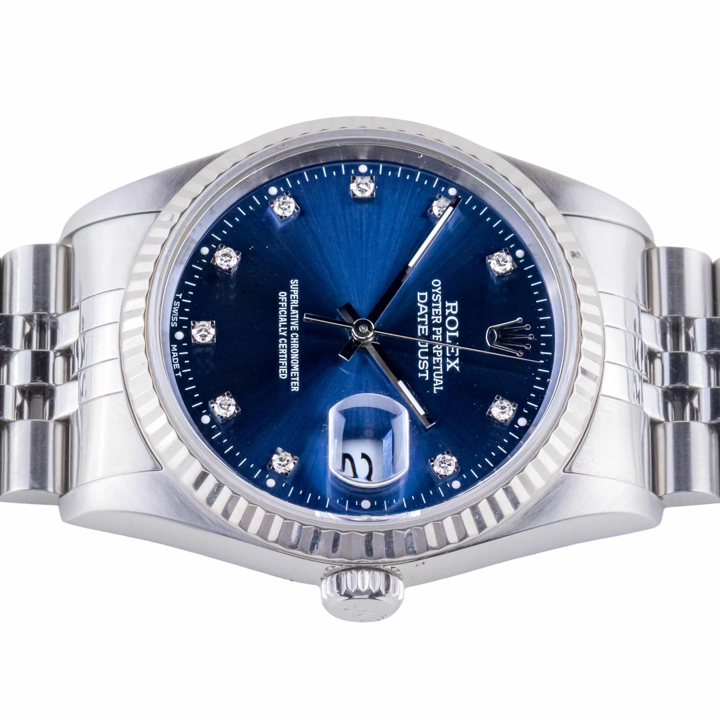 Rolex Oyster Perpetual Datejust Blue 16234 1997 (Vollständiger Satz) 6 Rolex Oyster Perpetual Datejust Blue 16234 1997 (Vollständiger Satz) – Bild 6