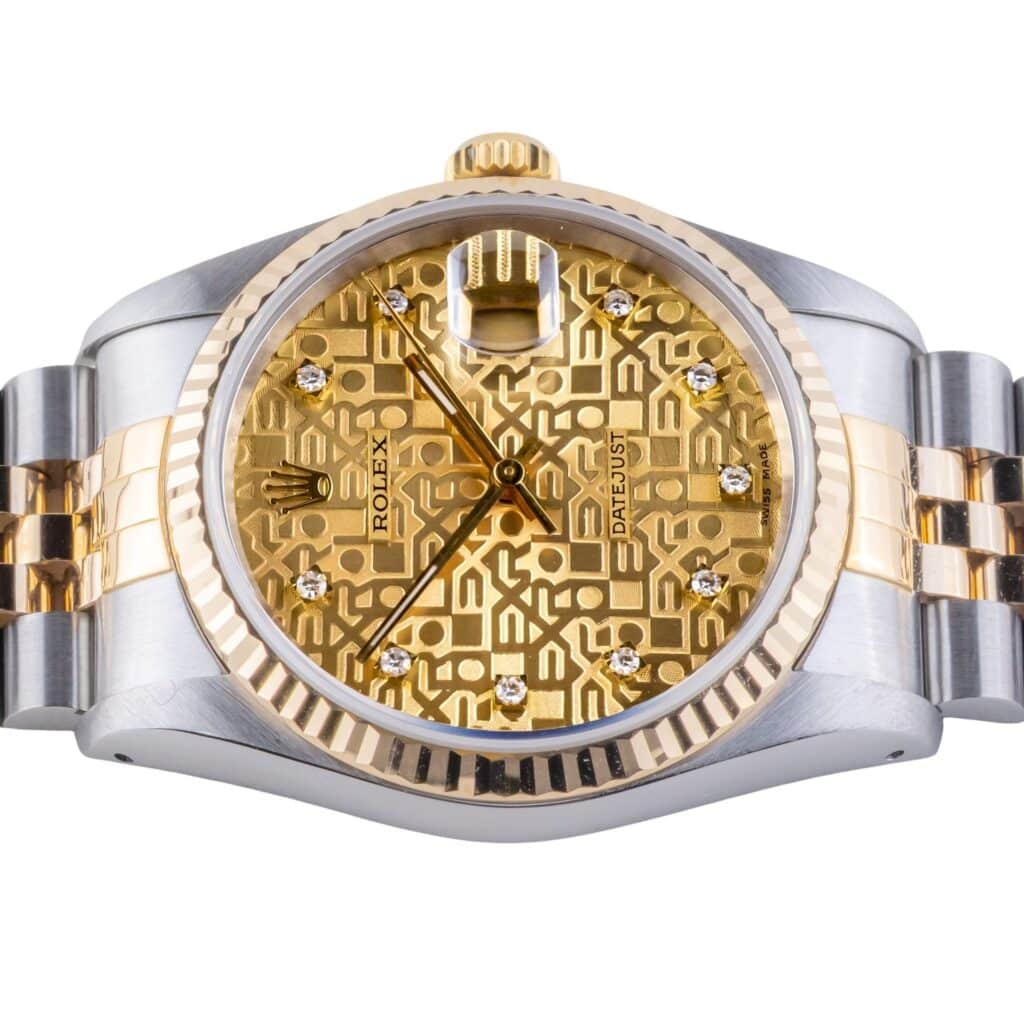 Rolex Oyster Perpetual Datejust Champagne 16233 1993 (Vollständiger Satz) 12 2E0B8676 1CG 3M Langedyk Vintage Watches