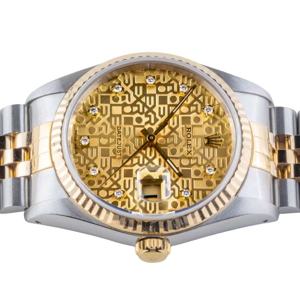 Rolex Oyster Perpetual Datejust Champagne 16233 1993 (Vollständiger Satz) 13 2E0B8678 1CG 3M Langedyk Vintage Watches