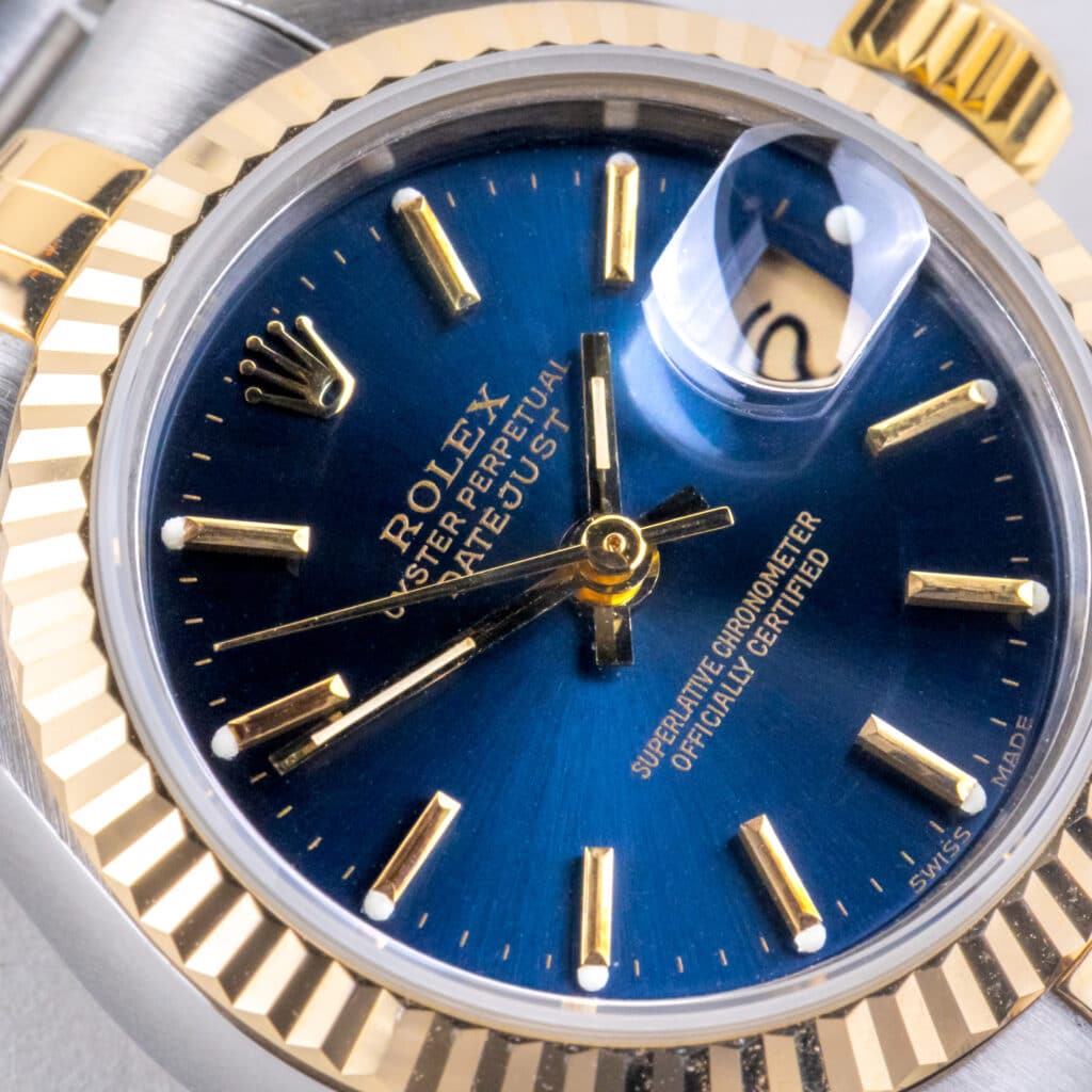 Alternative view of Rolex Lady-Datejust Blue 69173 1993 (Volledige Set)