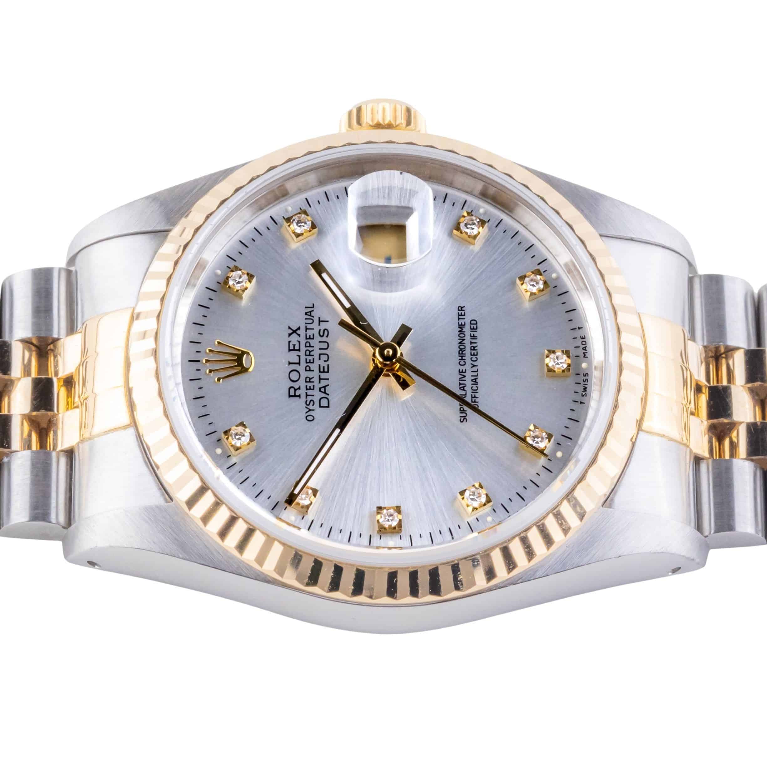Rolex Oyster Perpetual Datejust Silver 16233 1991 (Vollständiger Satz) 5 Rolex Oyster Perpetual Datejust Silver 16233 1991 (Vollständiger Satz) – Bild 5