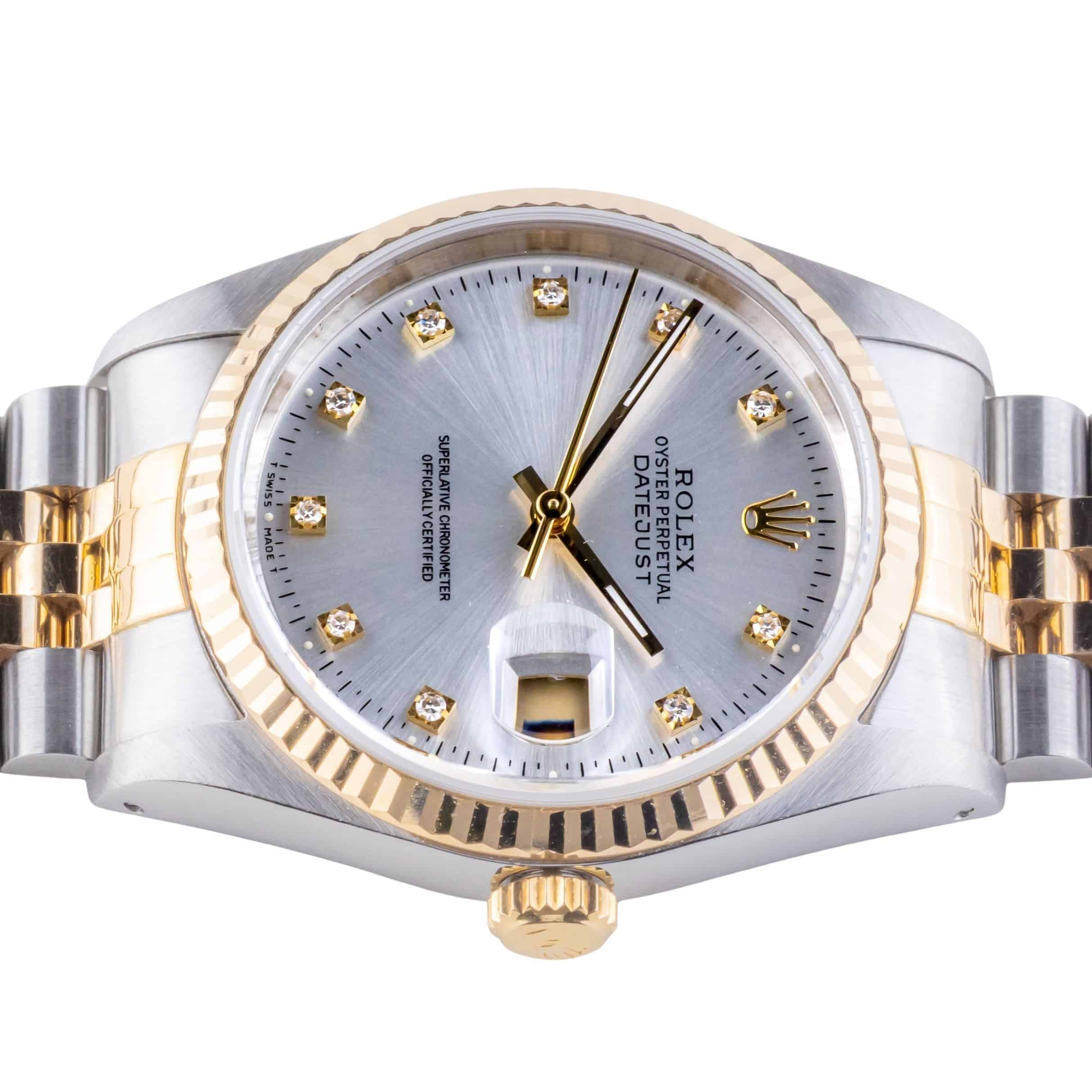 Rolex Oyster Perpetual Datejust Silver 16233 1991 (Vollständiger Satz) 6 Rolex Oyster Perpetual Datejust Silver 16233 1991 (Vollständiger Satz) – Bild 6