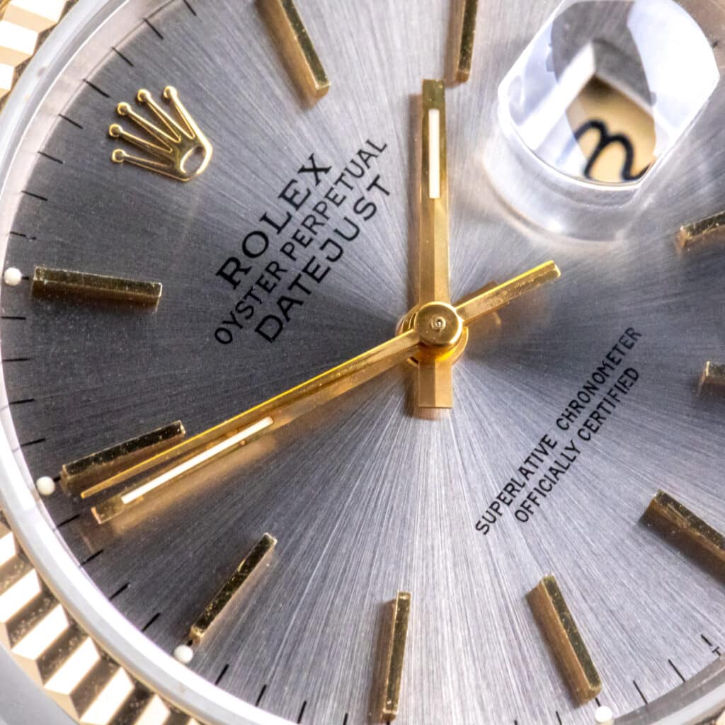 Alternative view of Rolex Oyster Perpetual Datejust Grey 16233 1993 (Vollständiger Satz)