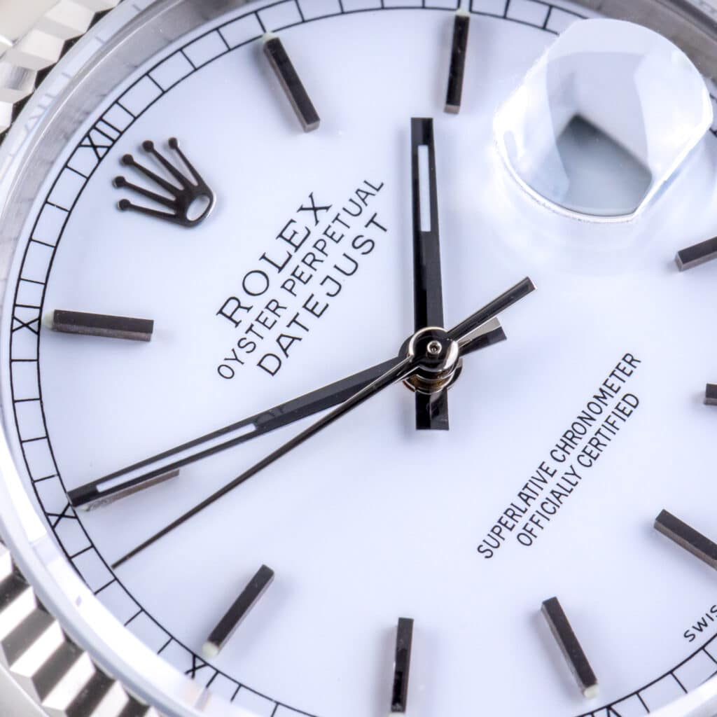 Alternative view of Rolex Oyster Perpetual Datejust White 16234 1997 (Vollständiger Satz)
