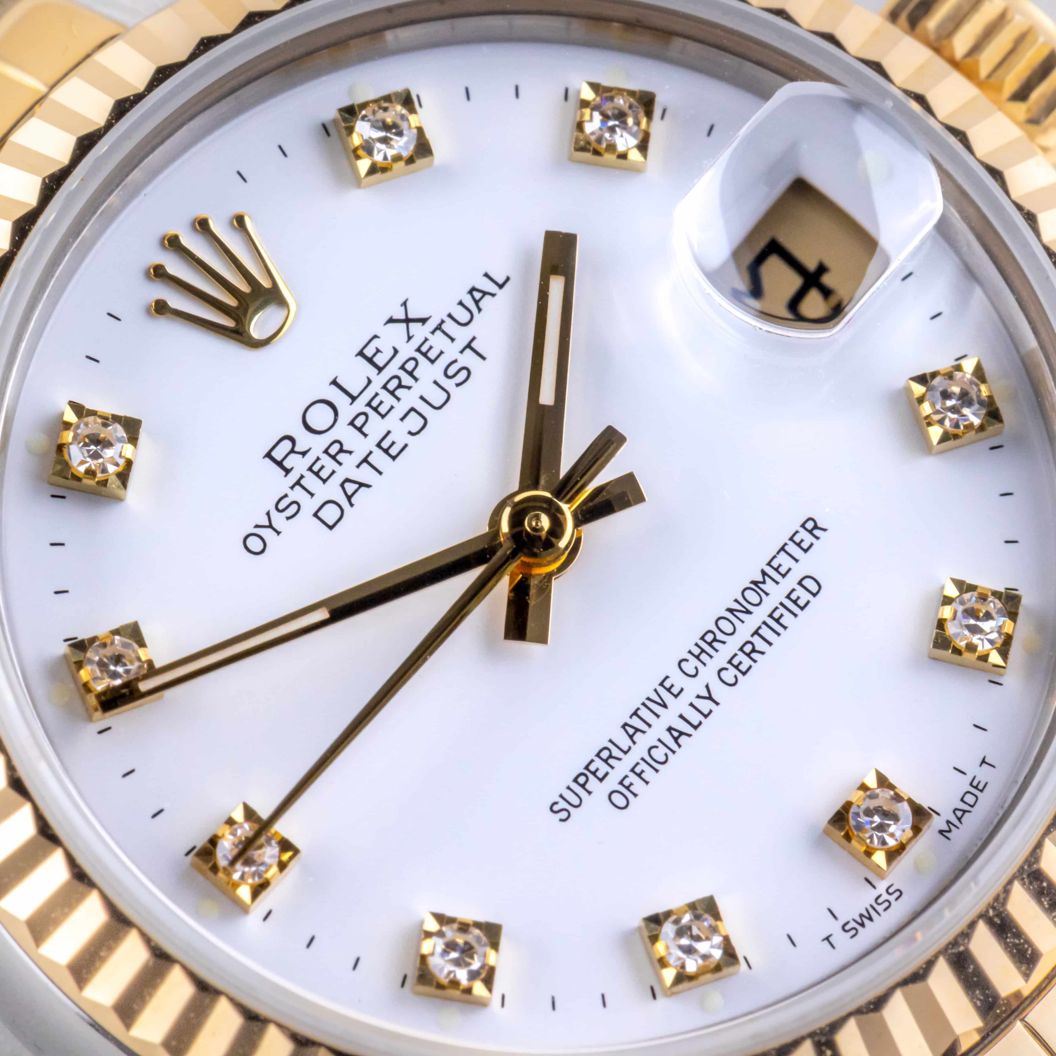 Rolex Oyster Perpetual Datejust Mid-Size White Diamond 68273 1986 (Vollständiger Satz) 2 Rolex Oyster Perpetual Datejust Mid-Size White Diamond 68273 1986 (Vollständiger Satz) – Bild 2