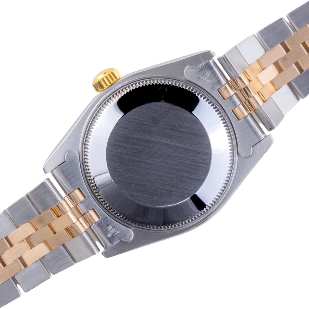 Rolex Oyster Perpetual Datejust Mid-Size Champagne Tapestry 68273 1988 (Vollständiger Satz) 11 2E0B9071 1CG 3M Langedyk Vintage Watches