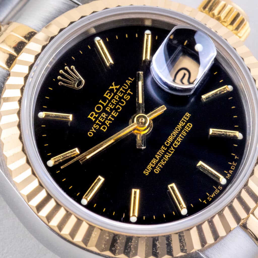 Alternative view of Rolex Lady-Datejust Black 69173 1991 (Volledige Set)