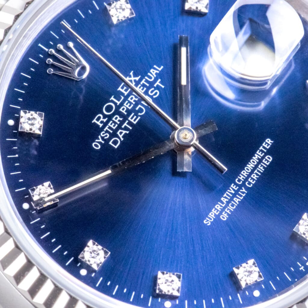 Alternative view of Rolex Oyster Perpetual Datejust Blue 16234 1993 (Volledige Set)