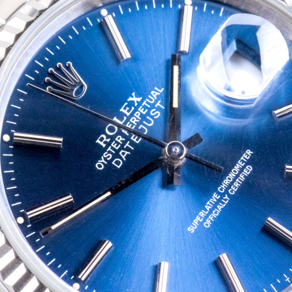 Alternative view of Rolex Oyster Perpetual Datejust Blue 16234 1991 (Volledige Set)