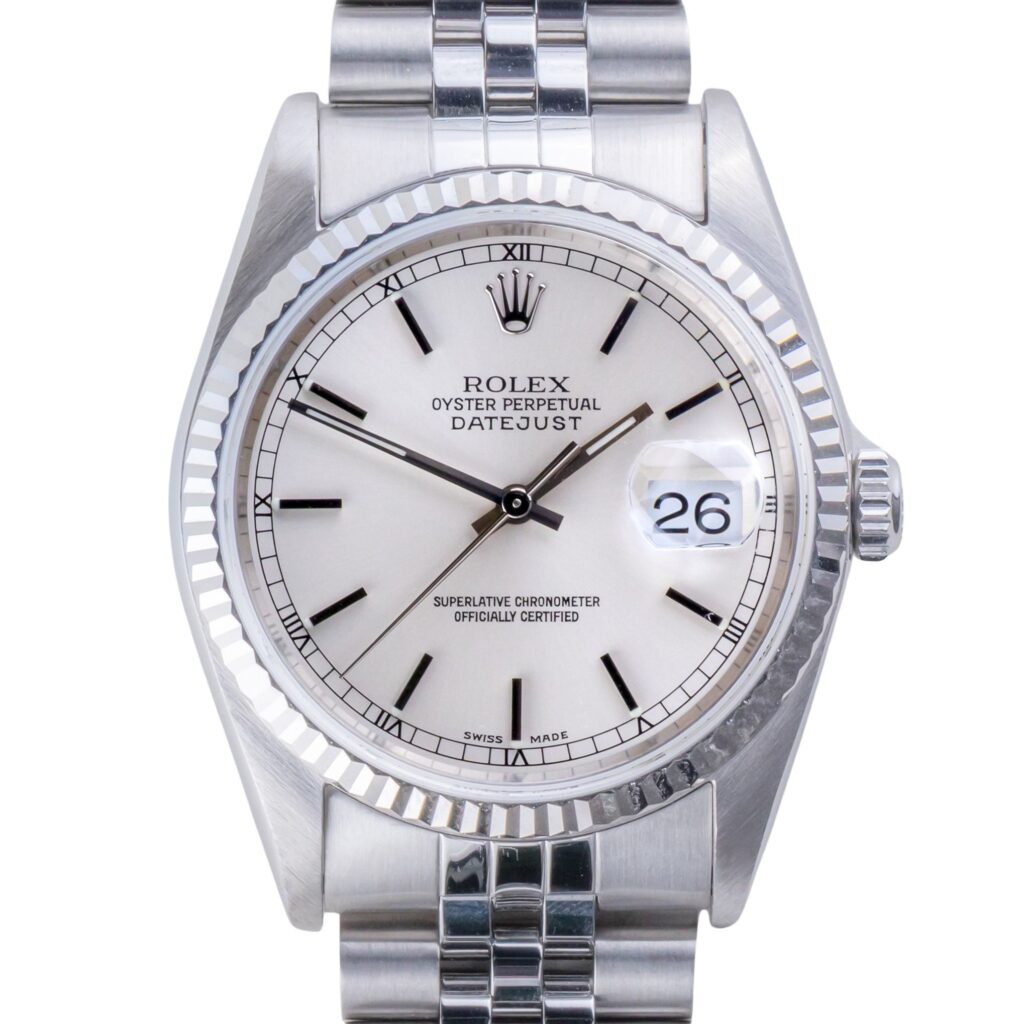 Rolex Oyster Perpetual Datejust Silver 16234 1991 (Full Set) 10 2E0B9523 1CG 3M