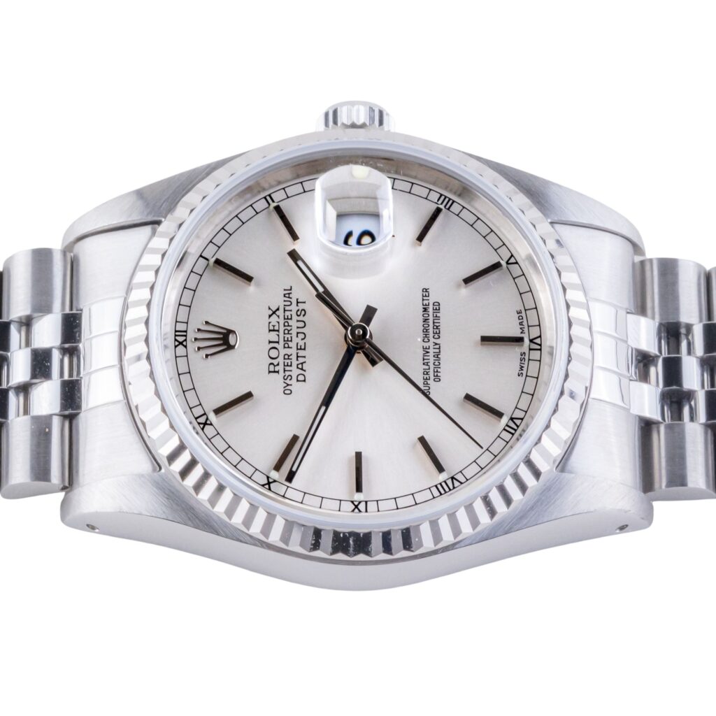 Rolex Oyster Perpetual Datejust Silver 16234 1991 (Full Set) 12 2E0B9530 1CG 3M