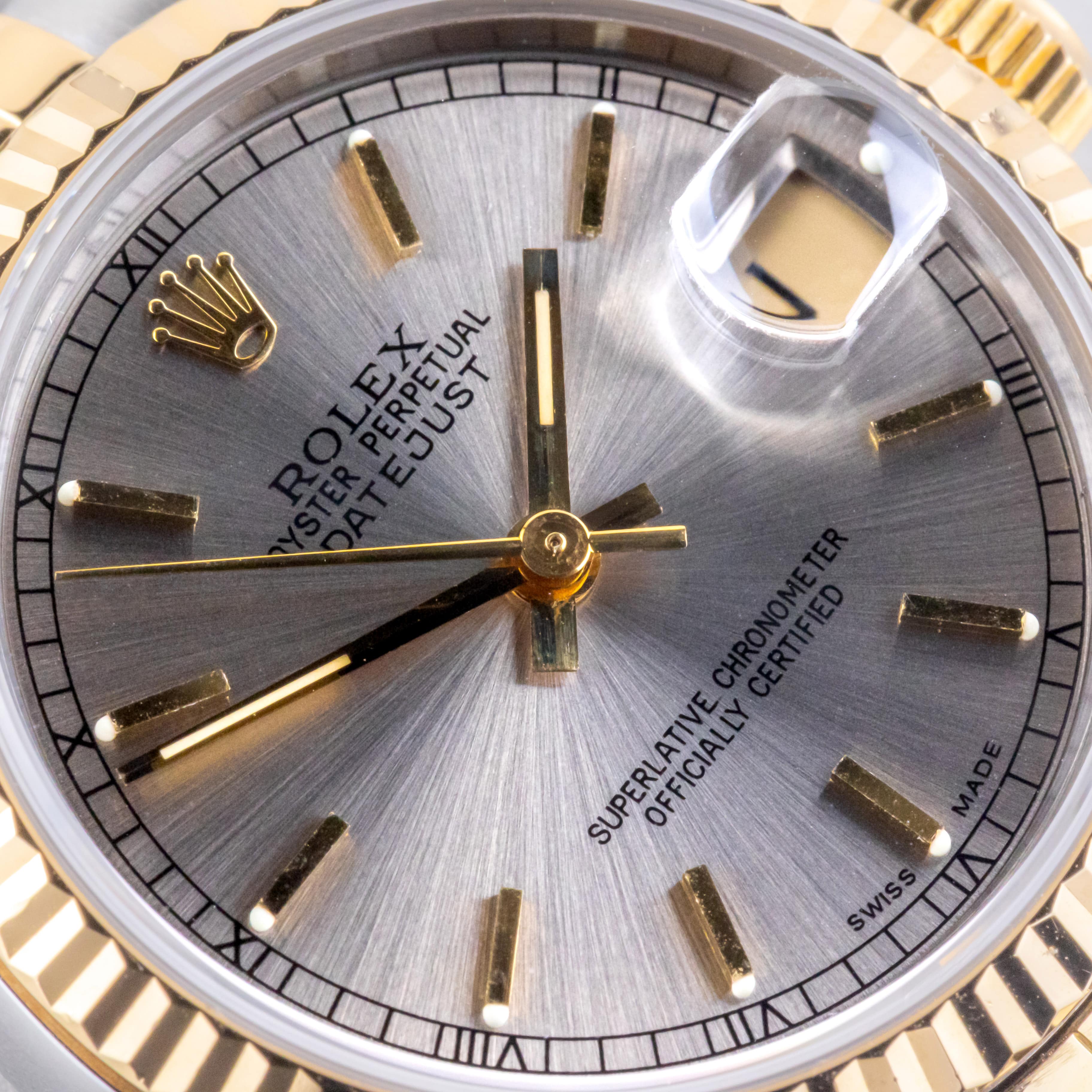 Rolex Oyster Perpetual Datejust Mid-Size Grey 68273 1993 (Volledige set) 2 Rolex Oyster Perpetual Datejust Mid-Size Grey 68273 1993 (Volledige set) - Afbeelding 2