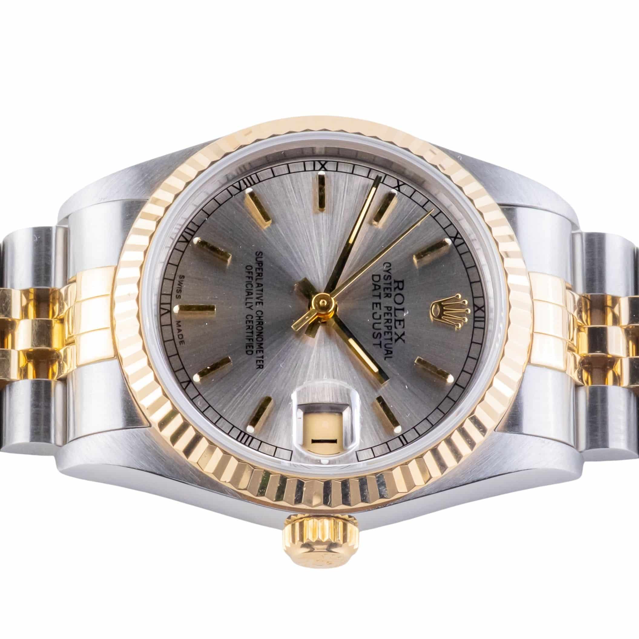 Rolex Oyster Perpetual Datejust Mid-Size Grey 68273 1993 (Volledige set) 6 Rolex Oyster Perpetual Datejust Mid-Size Grey 68273 1993 (Volledige set) - Afbeelding 6