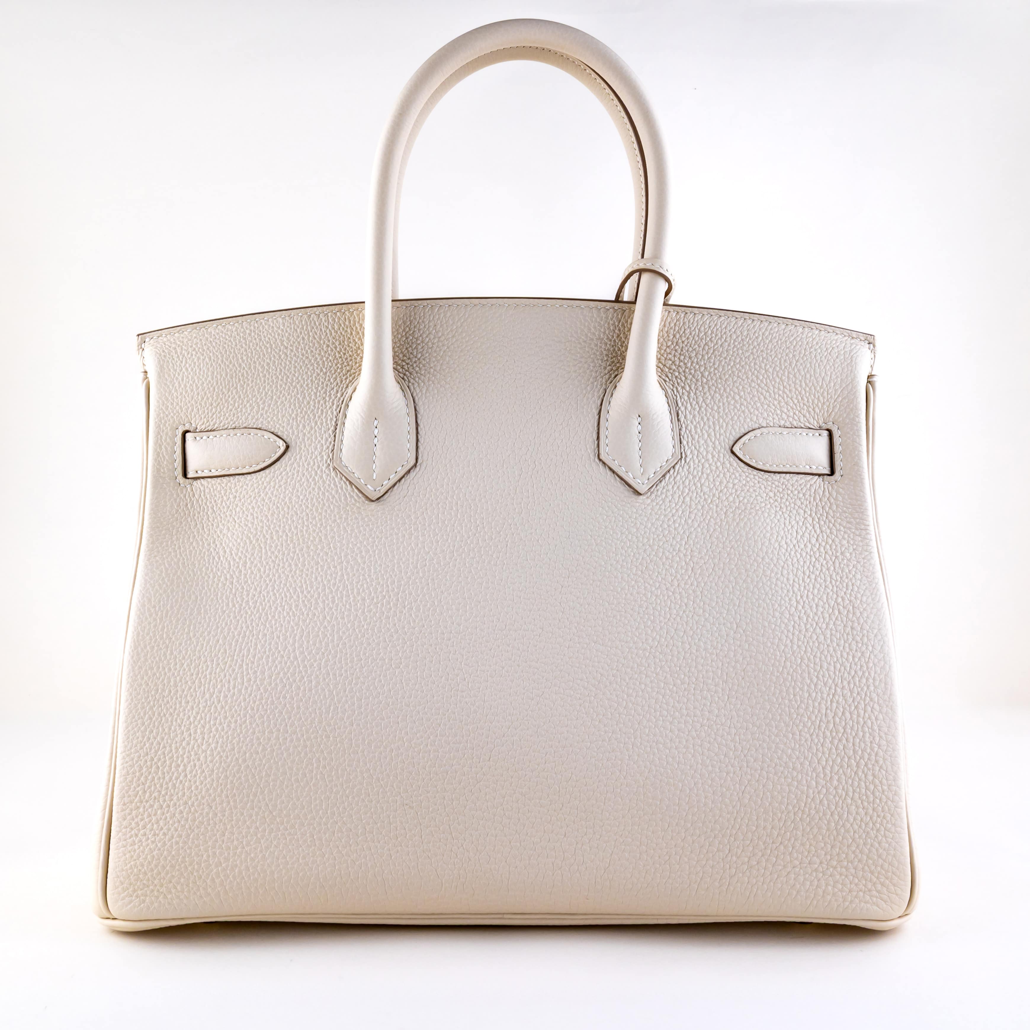 Hermes Birkin 30 Togo Leather Craie 2025 (Full Set) 3 2E0B0765 1CG 3M