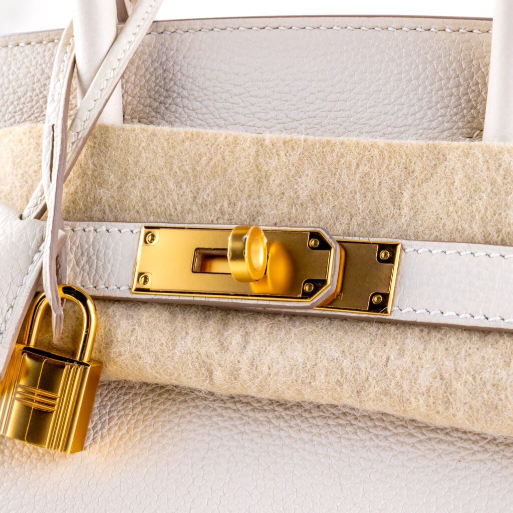 Hermes Birkin 30 Togo Leather Craie 2025 (Full Set) 13 2E0B0769 1CG 3M