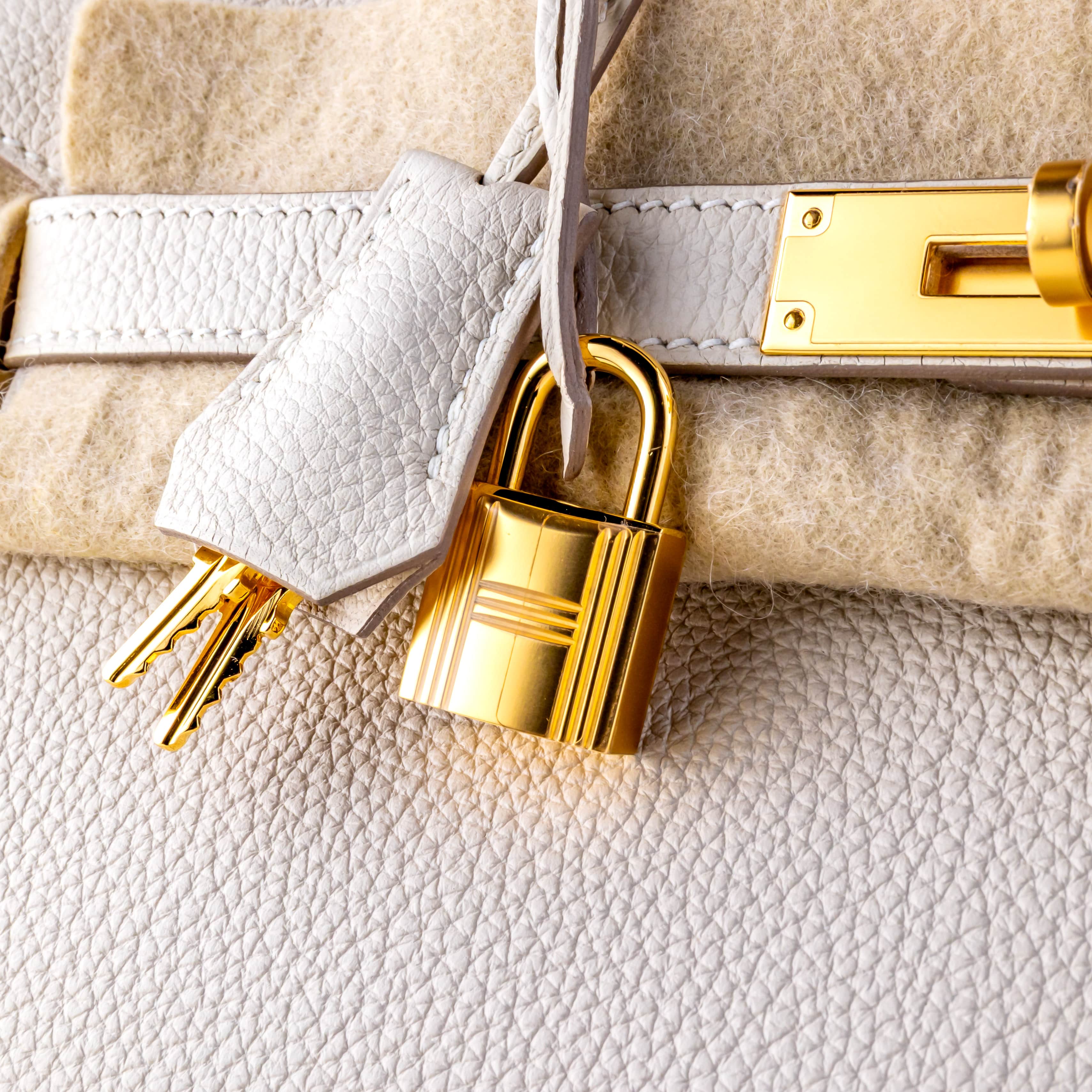 Hermes Birkin 30 Togo Leather Craie 2025 (Full Set) 6 2E0B0770 1CG 3M
