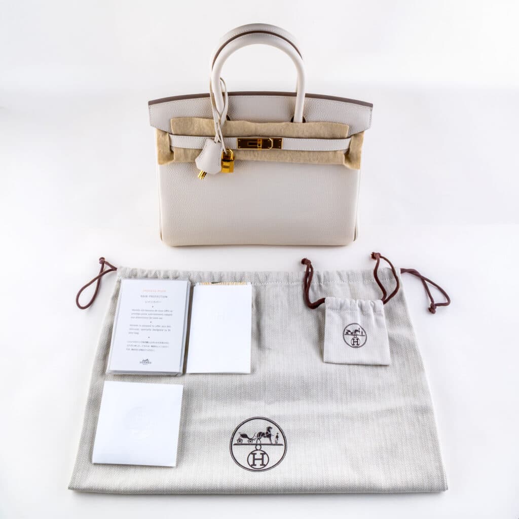 Hermes Birkin 30 Togo Leather Craie 2025 (Full Set) 16 2E0B0774 1CG 3M
