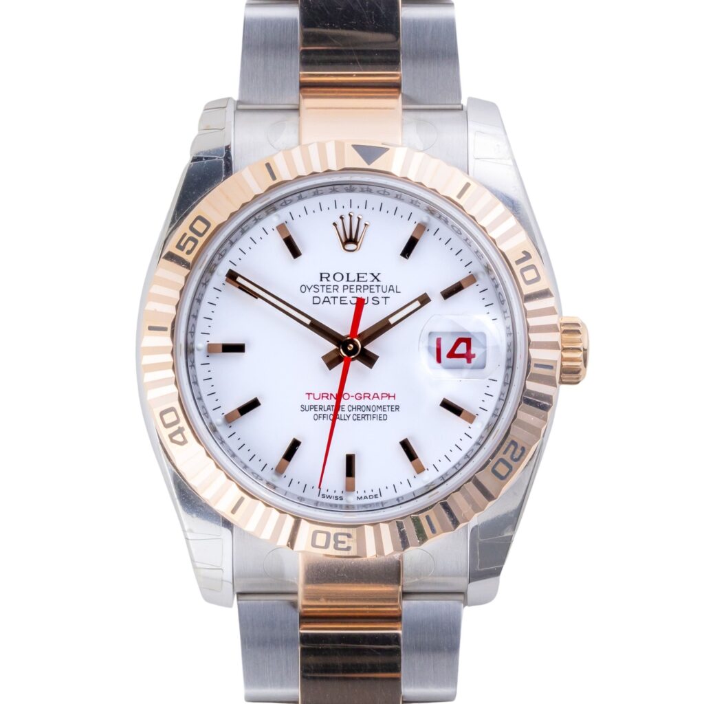 NEW Rolex Oyster Perpetual Datejust White 116261 2006 (NOS / Full Set) 9 2E0B0789 1CG 3M