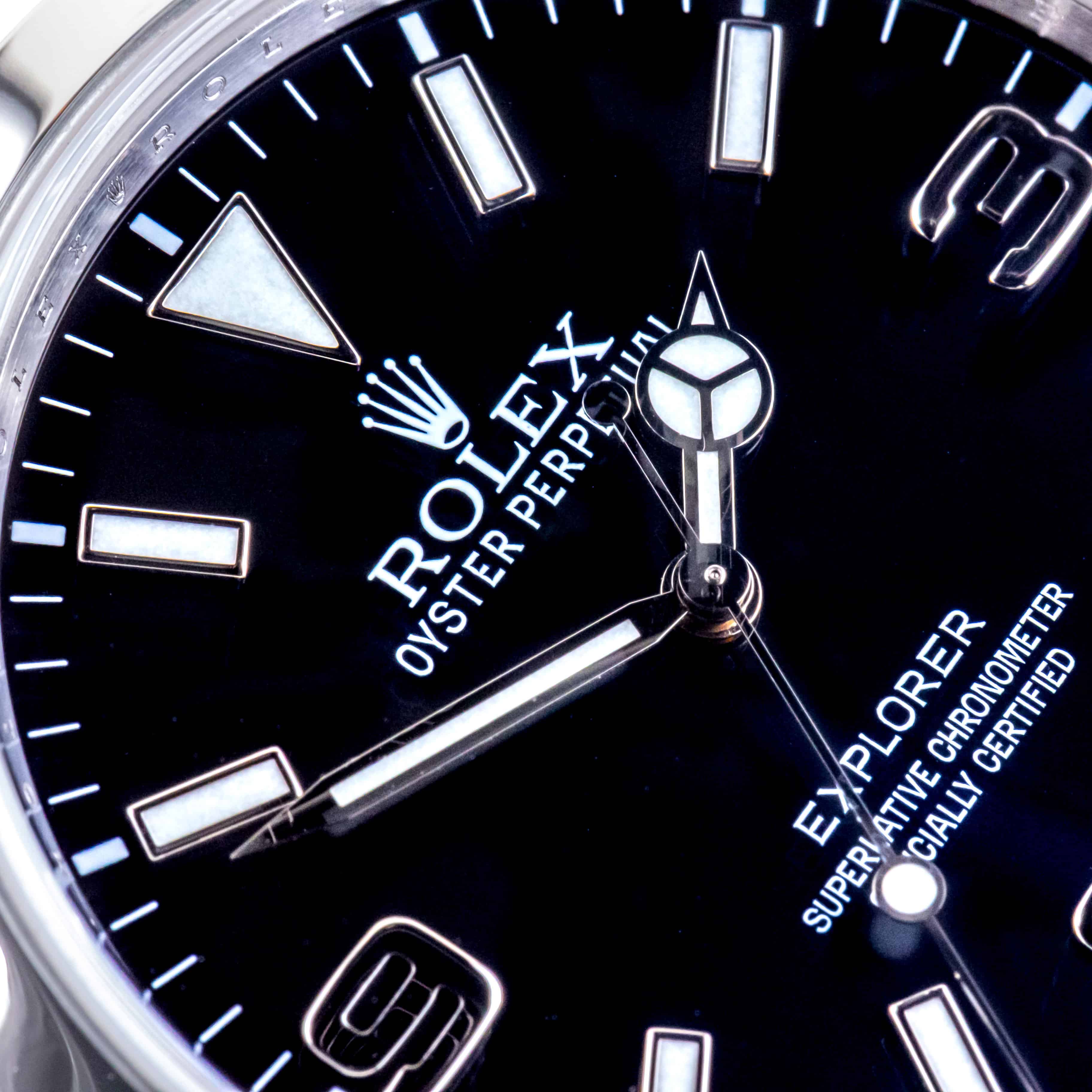 Rolex Explorer I 39 Black 214270 2010 (Full Set) 2 2E0B0829 1CG 3M