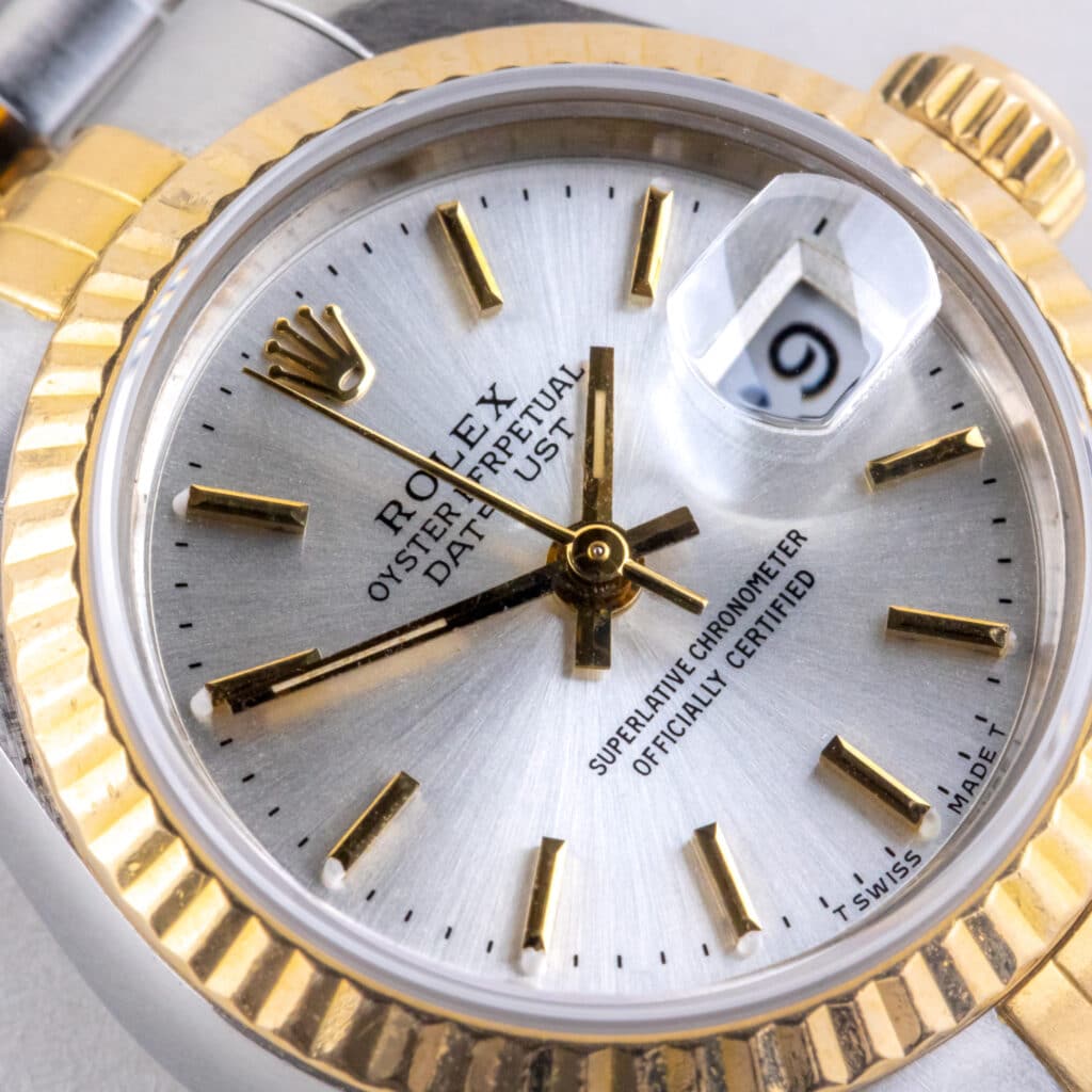 Alternative view of Rolex Lady-Datejust Silver 69173 1991 (Volledige Set)