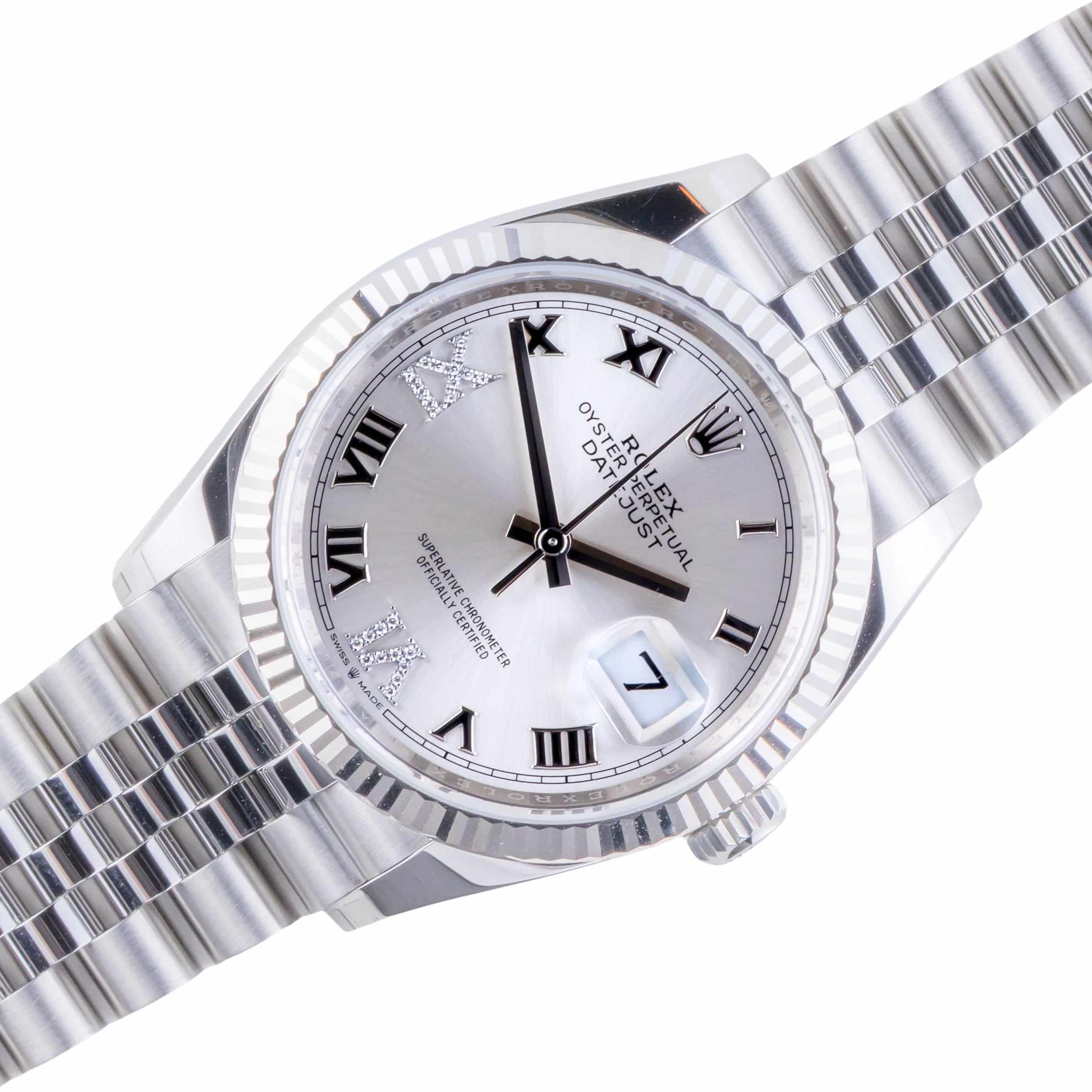 NEW Rolex Oyster Perpetual Datejust Silver Diamond 126234 2026 (Vollständiger Satz) 1 rolex-datejust-126234-29