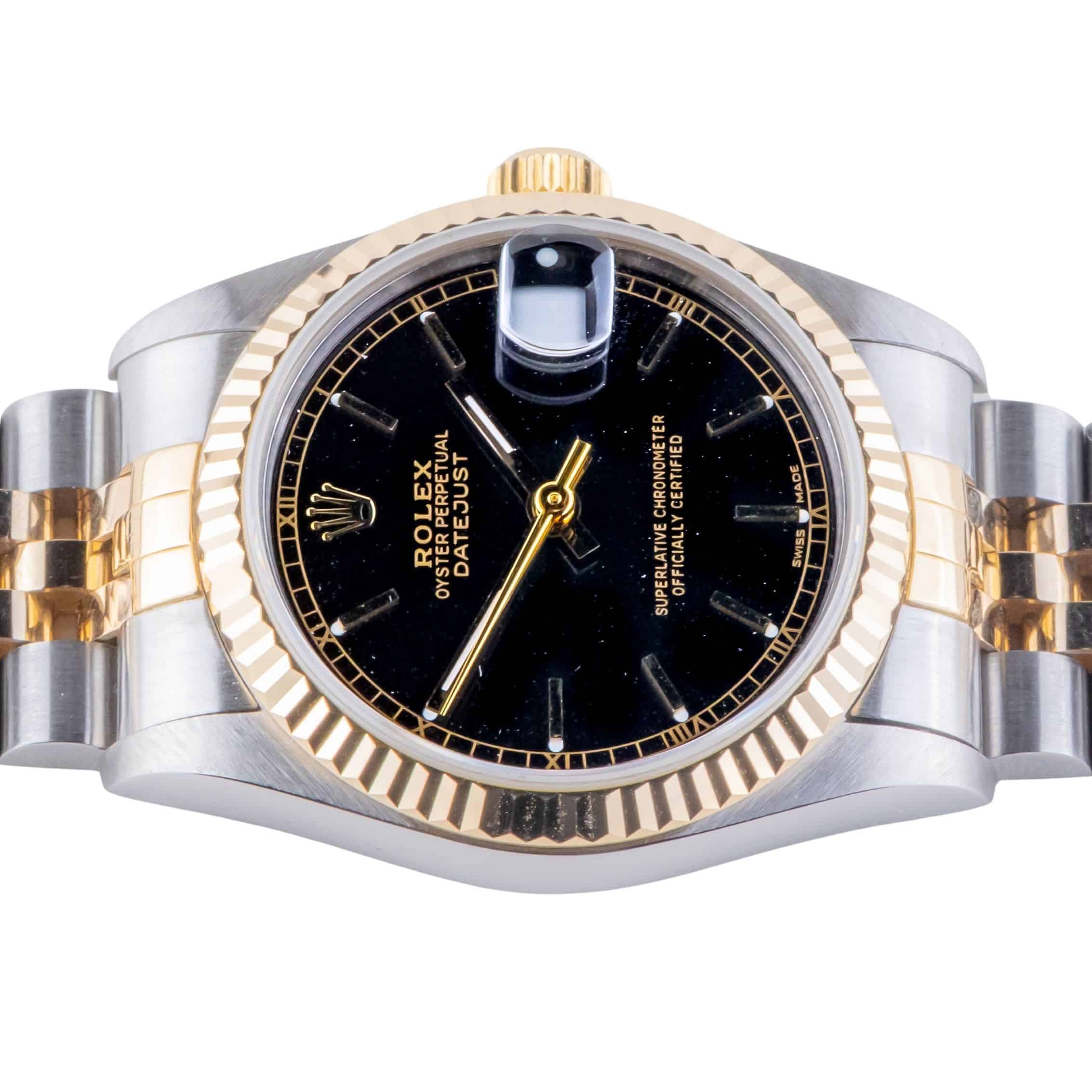 Rolex Datejust Mid-Size Black 68273 1995 (Full Set) 5 2E0B1066 1CG 3M