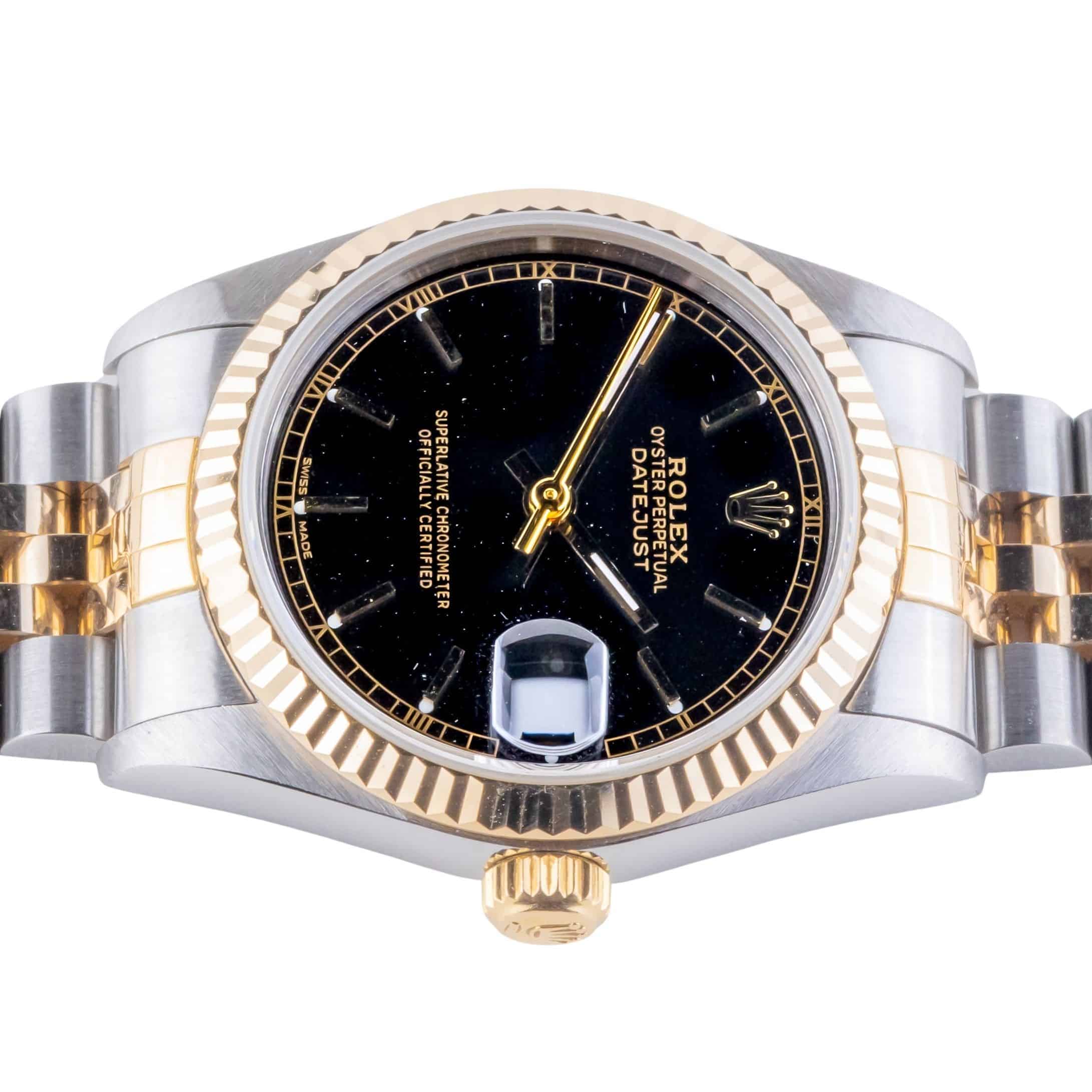 Rolex Datejust Mid-Size Black 68273 1995 (Full Set) 6 2E0B1069 1CG 3M
