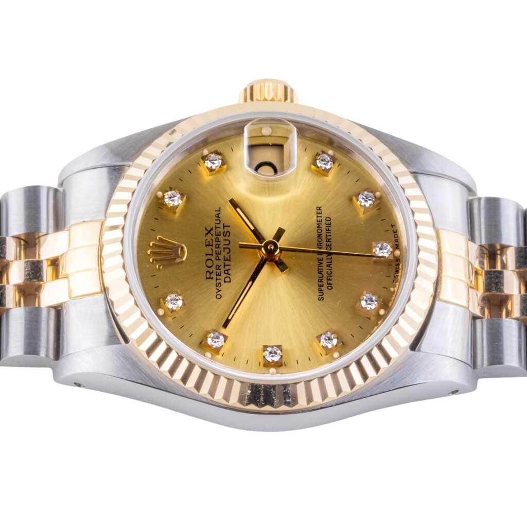 Rolex Datejust Mid-Size Champagne Diamond 68273 1991 (Full Set) 12 2E0B1151 1CG 3M
