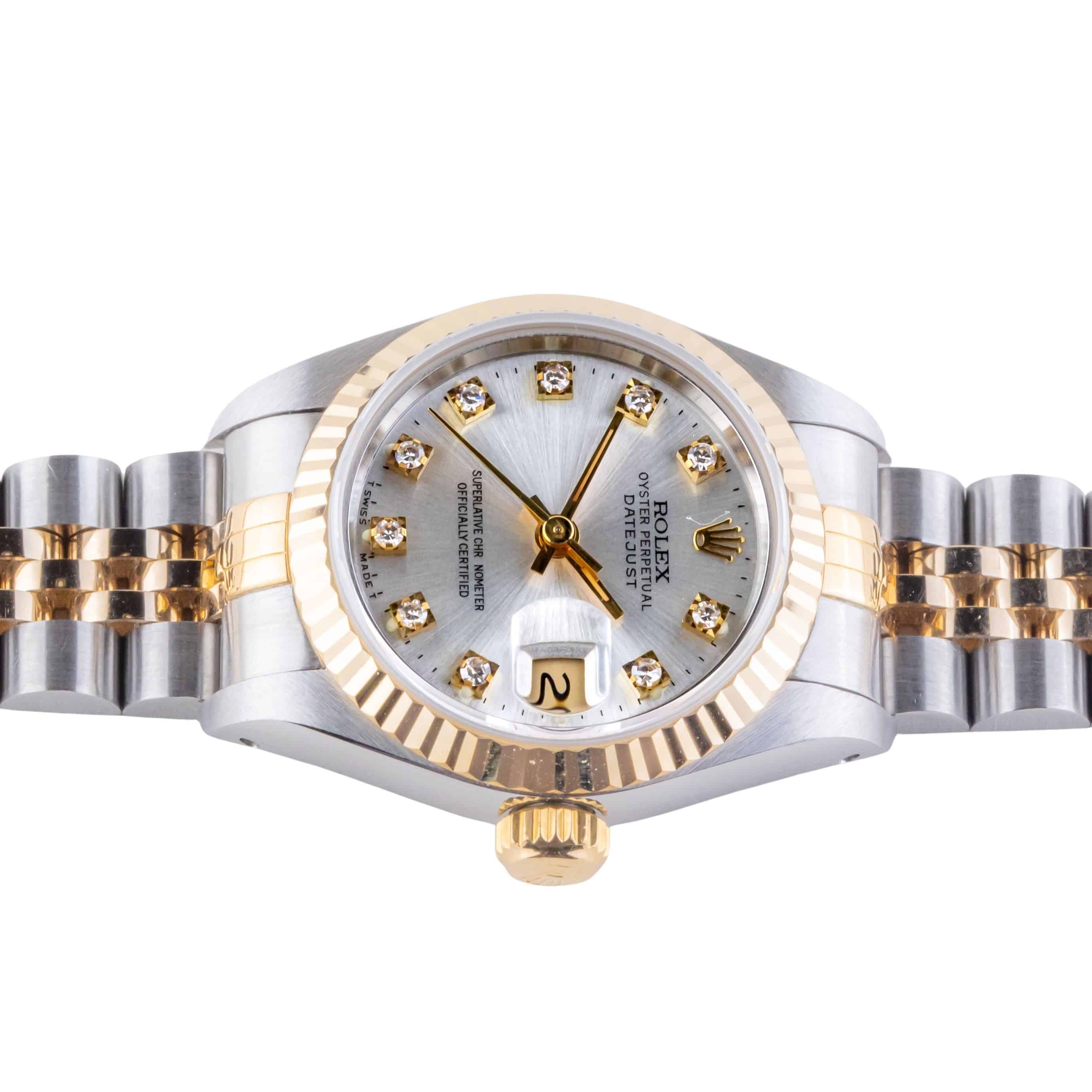 Rolex Lady-Datejust Silver Diamond 69173 1991 (Full Set) 6 2E0B1445 1CG 3M